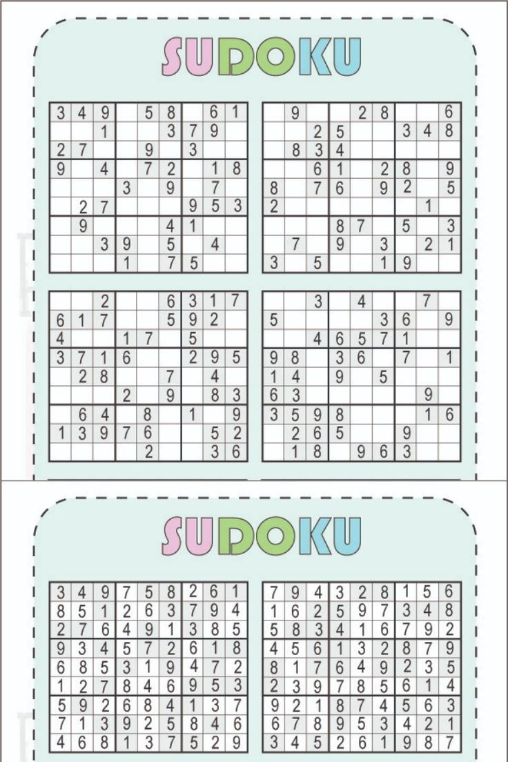 Free Printable Sudoku 6 Per Page [Pdf Includeed] With Solution for Free Printable Sudoku Books
