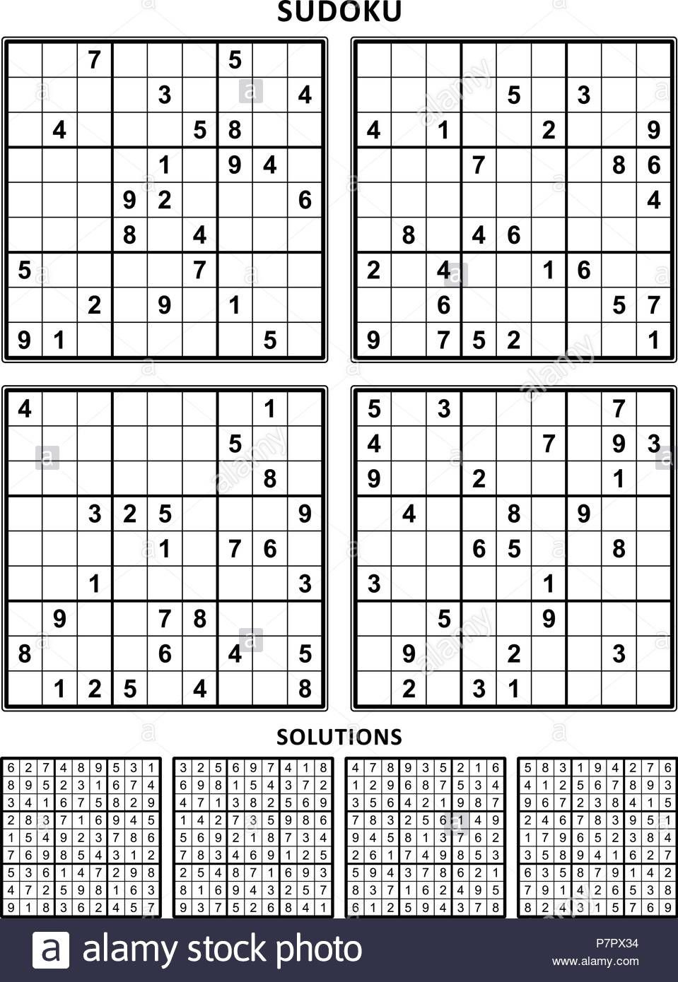 Free Printable Sudoku Puzzles 4 Per Page - Worksheets Library pertaining to Free Printable Sudoku Easy