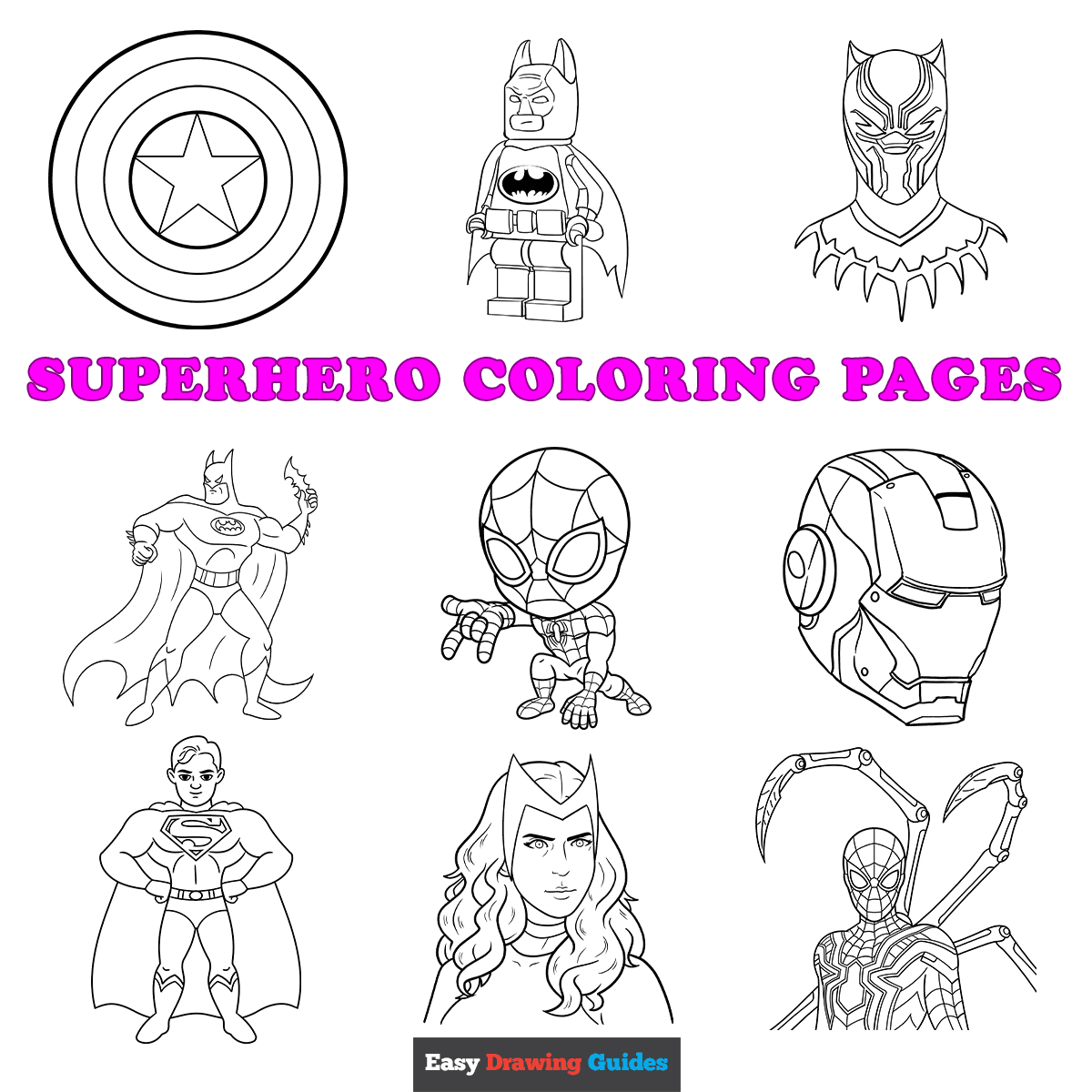 Free Printable Superhero Coloring Pages For Kids in Free Printable Superhero Coloring Pages Pdf