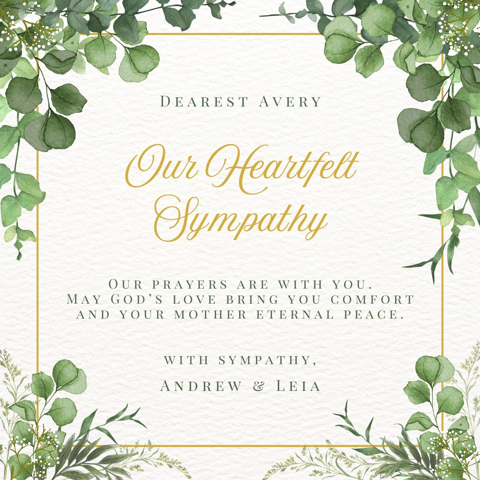 Free Printable Sympathy Card Templates To Customize | Canva pertaining to Free Printable Sympathy Verses