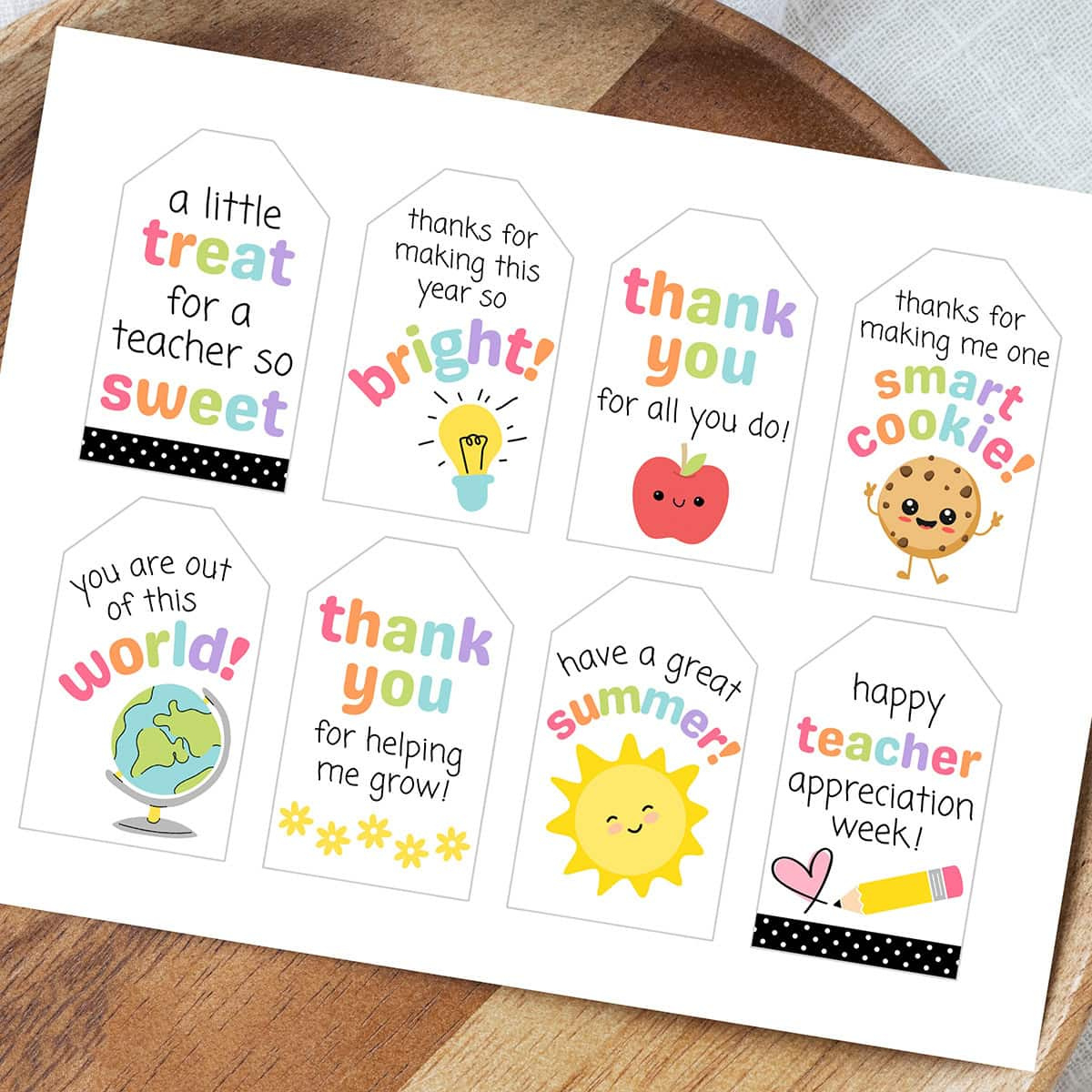 Free Printable Teacher Appreciation Gift Tags - Aubree Originals throughout Teacher Gift Tags Printable Free
