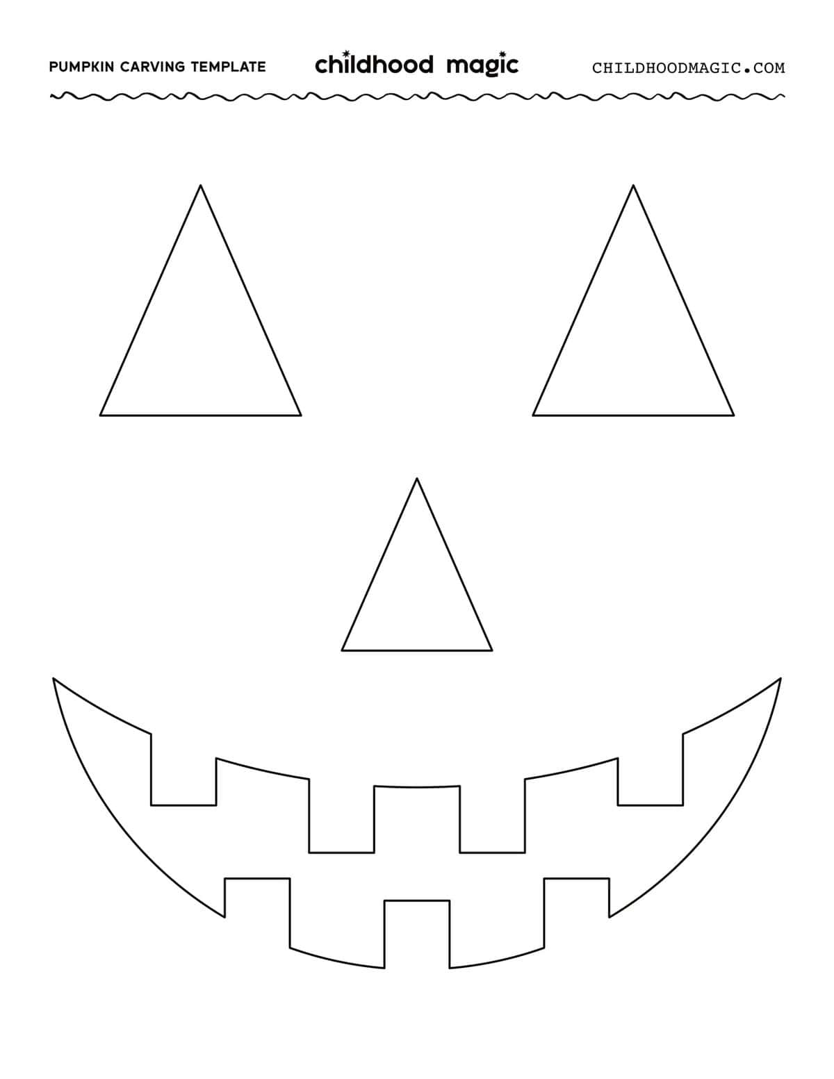 Free Printable Templates For Carving Pumpkins - Childhood Magic in Jack O Lantern Templates Printable Free