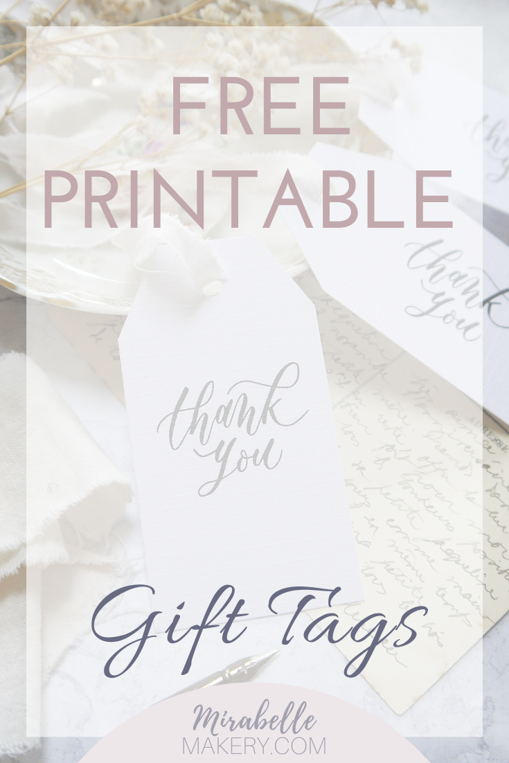 Free Printable Thank You Tags — Mirabelle Makery in Free Printable Favor Tags For Bridal Shower