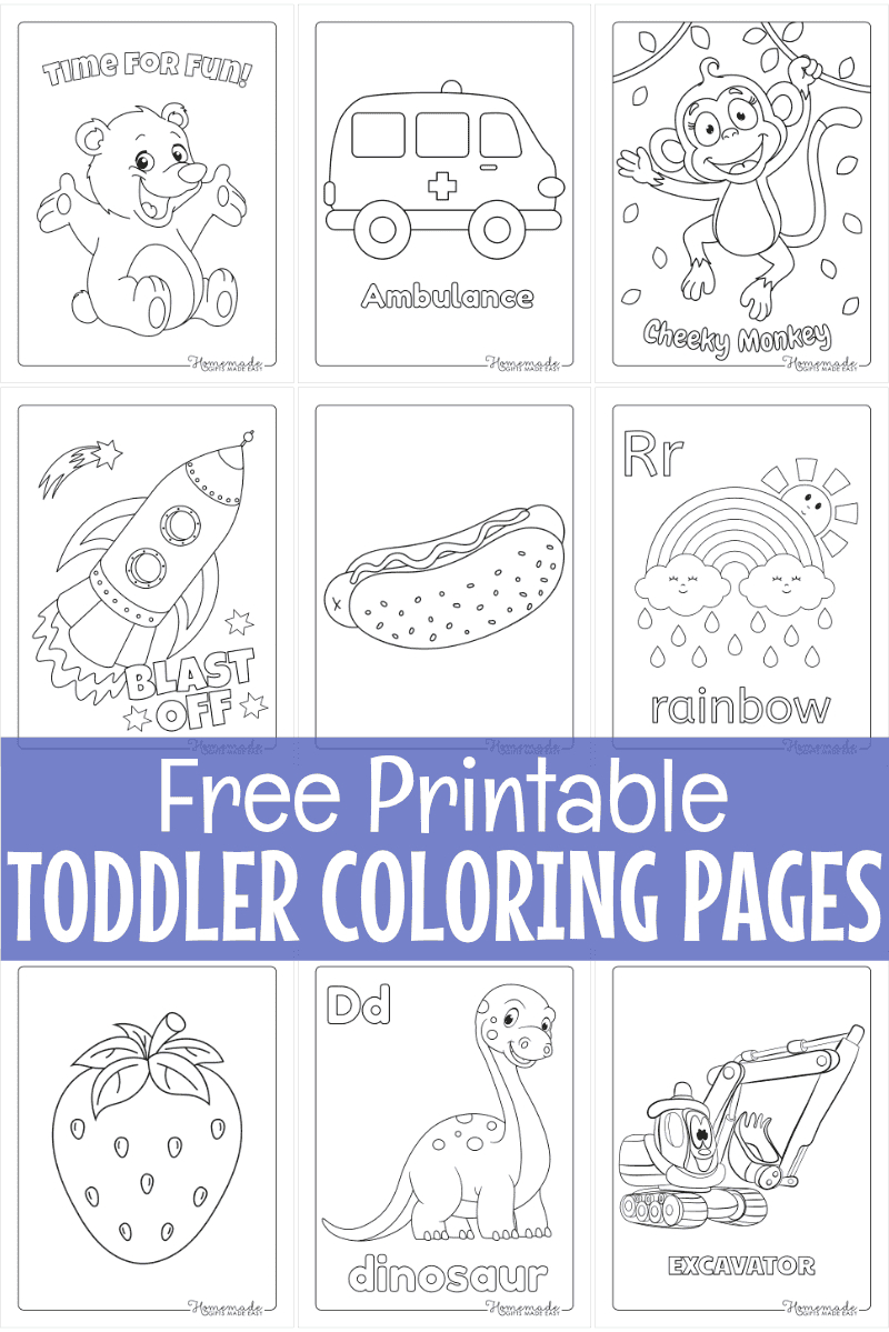 Free Printable Toddler Coloring Pages - Worksheets Library inside Free Printables For Toddlers
