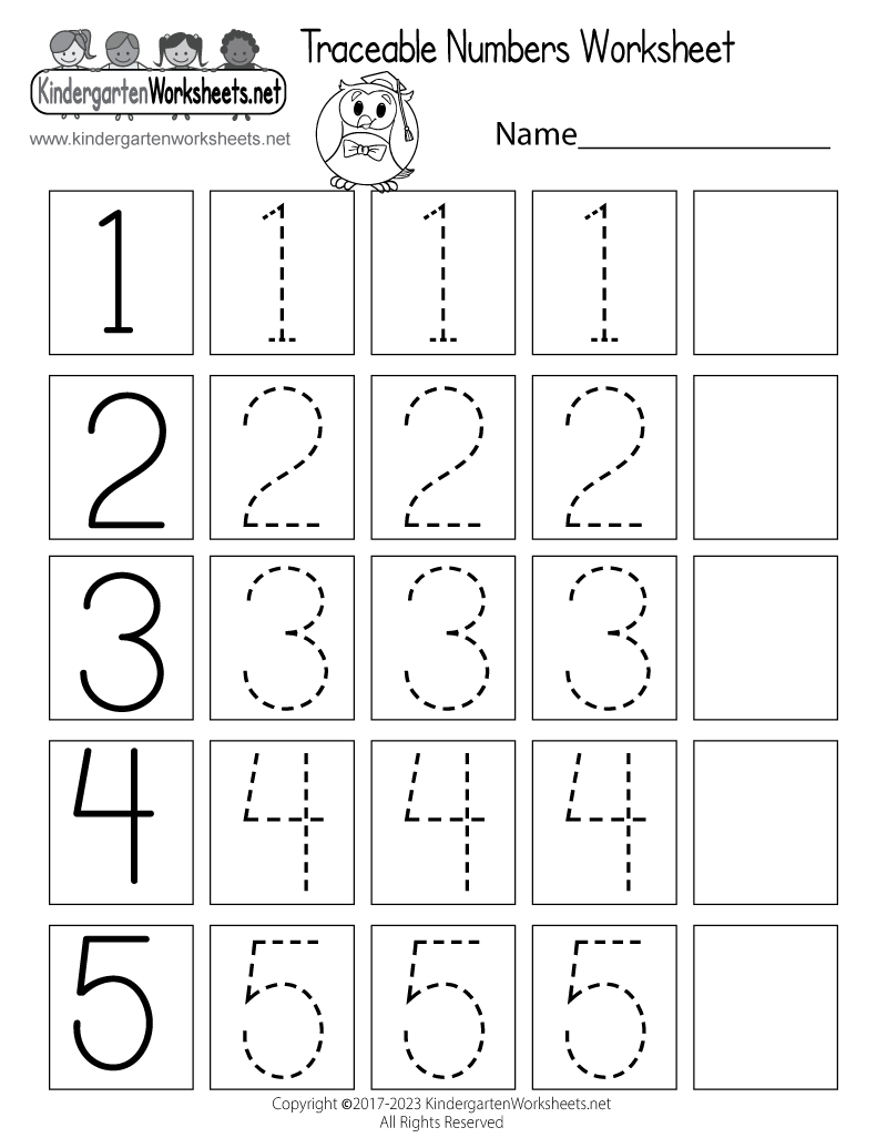 Free Printable Traceable Numbers Worksheet with regard to Free Printable Number Worksheets