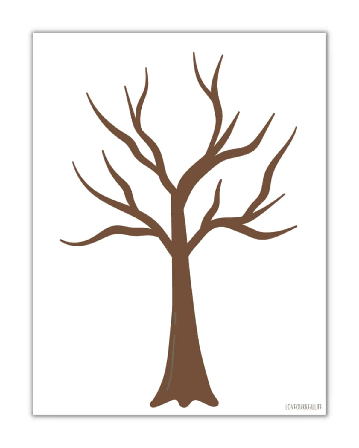 Free Printable Trees Without Leaves Template - 19 Pages ⋆ Love in Free Printable Tree Template