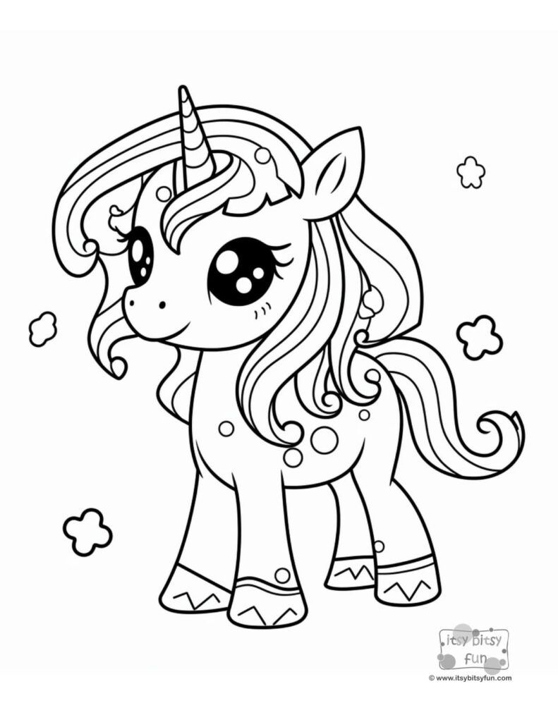 Free Printable Unicorn Coloring Pages pertaining to Free Printable Unicorn Coloring Pages