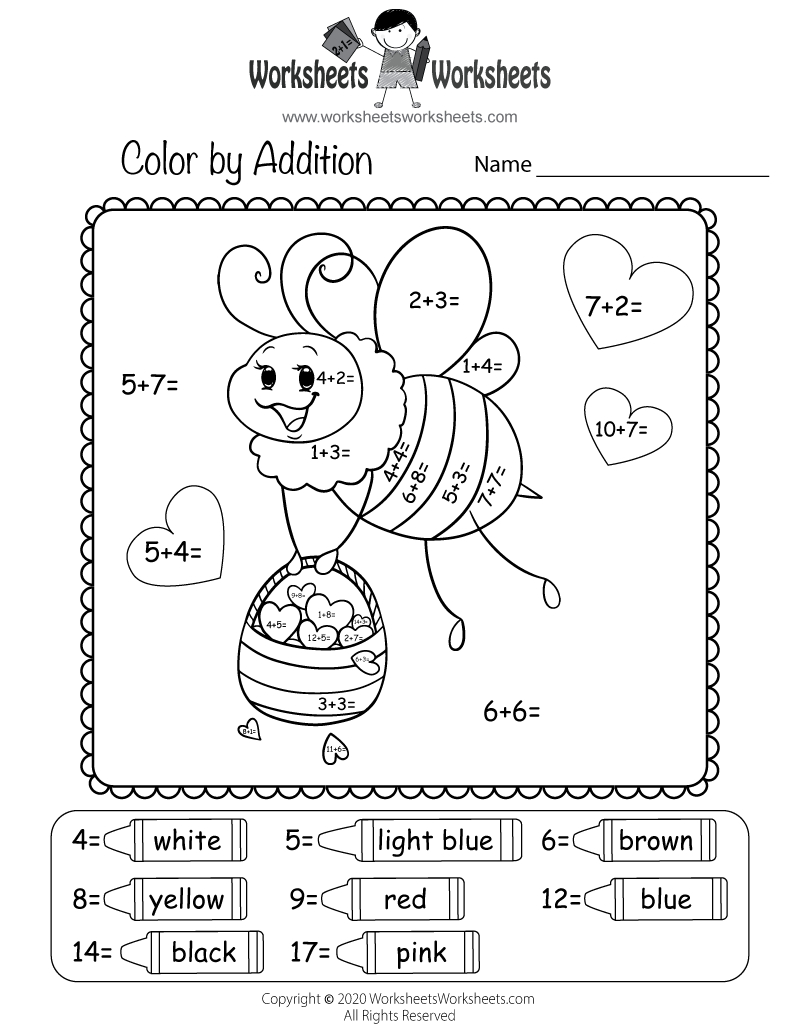 Free Printable Valentines Day Addition Worksheet - Worksheets Library throughout Free Valentine Math Worksheets And Printables