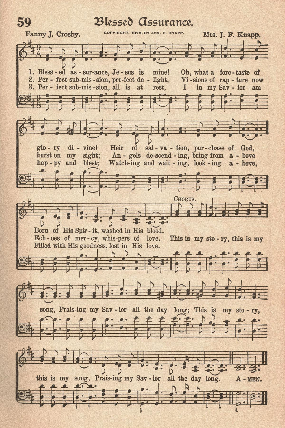 Free Printable Vintage Hymns Sheet Music • Rose Clearfield regarding Free Printable Christian Music Lyrics