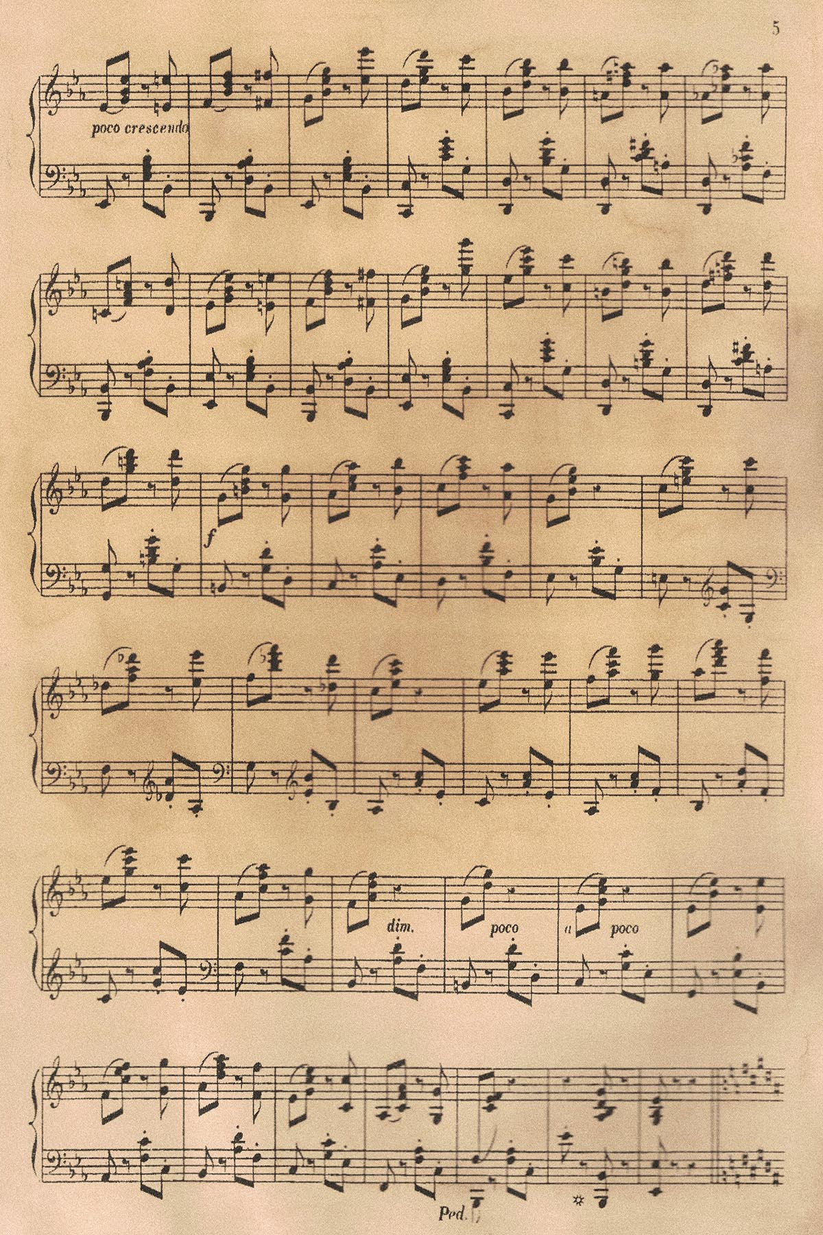 Free Printable Vintage Sheet Music [With Digital Collage Sheets with Free Printable Classical Sheet Music For Piano