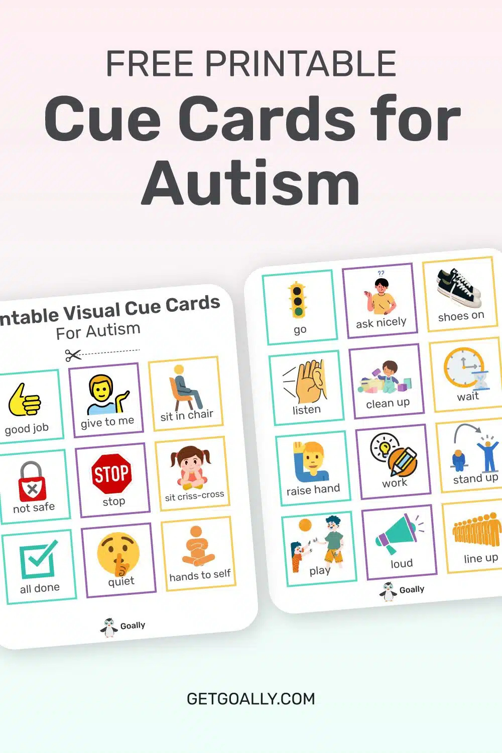 Free Printable Visual Cue Cards For Autism within Autism Picture Cards Free Printable