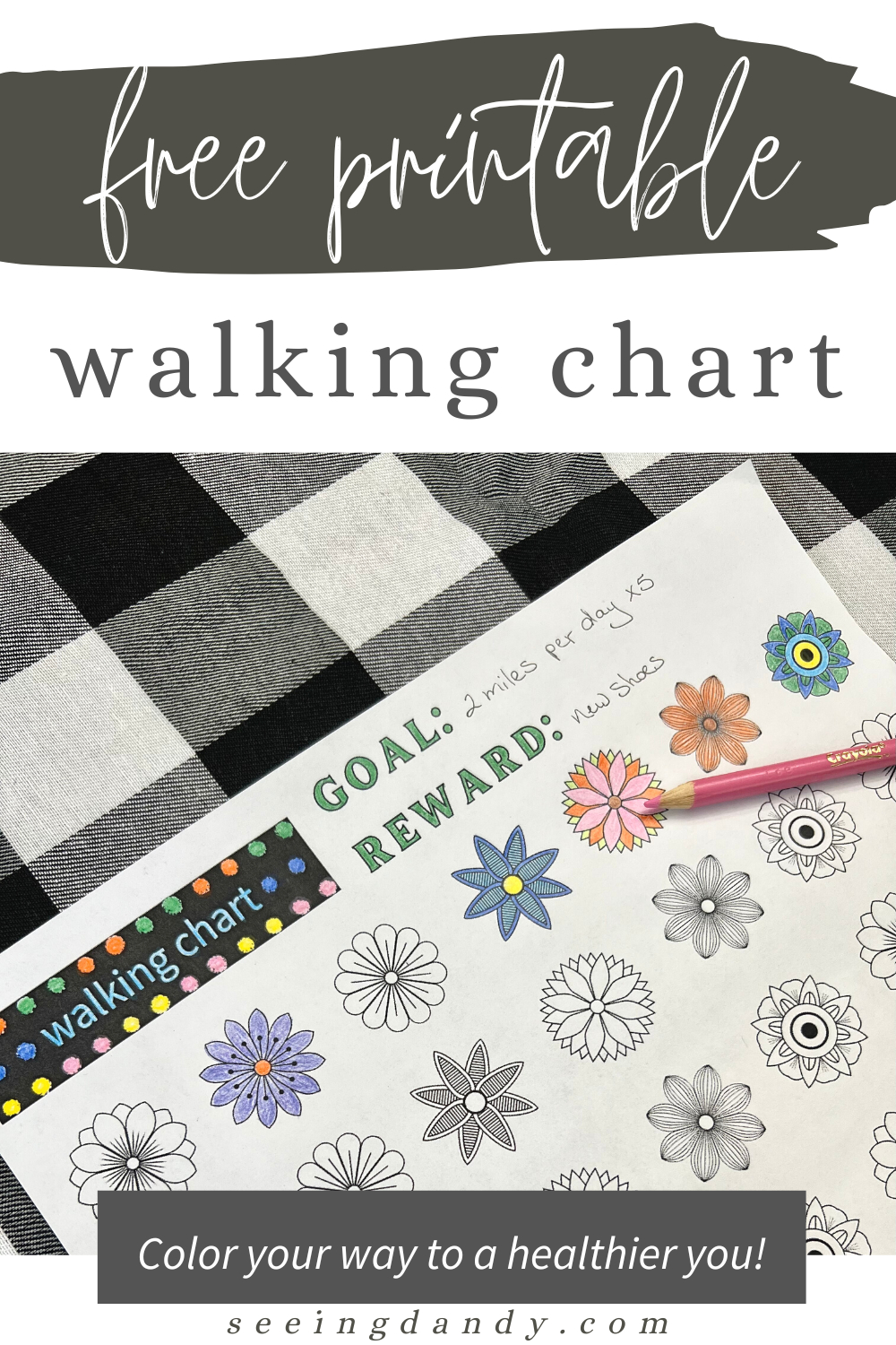 Free Printable Walking Chart To Color Your Way To Your Fitness intended for Free Printable Walking Log