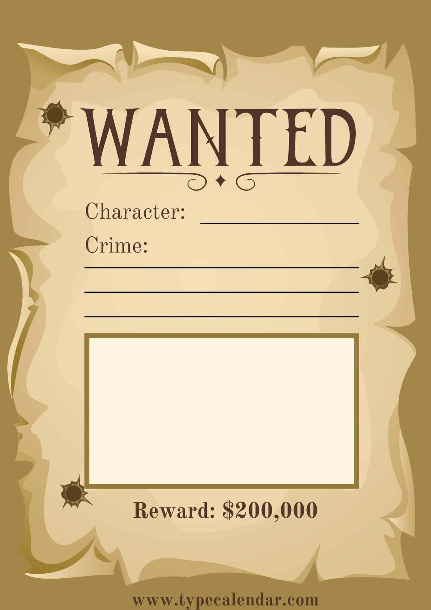 Free Printable Wanted Poster Templates [Word, Pdf] One Piece pertaining to Wanted Poster Printable Free