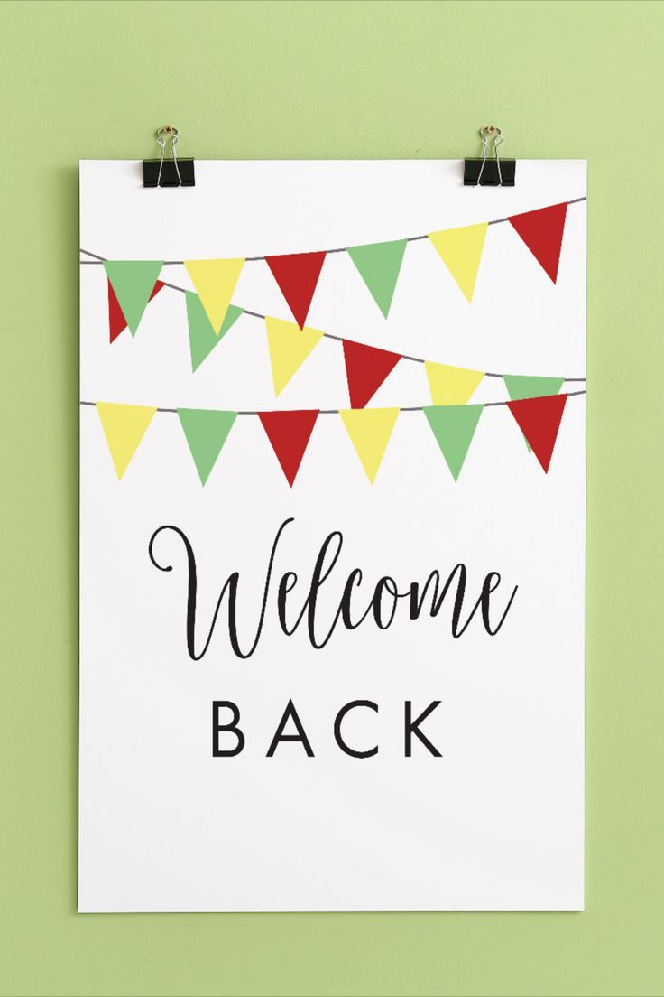 Free Printable Welcome Back Sign throughout Free Printable Welcome Back Signs For Work