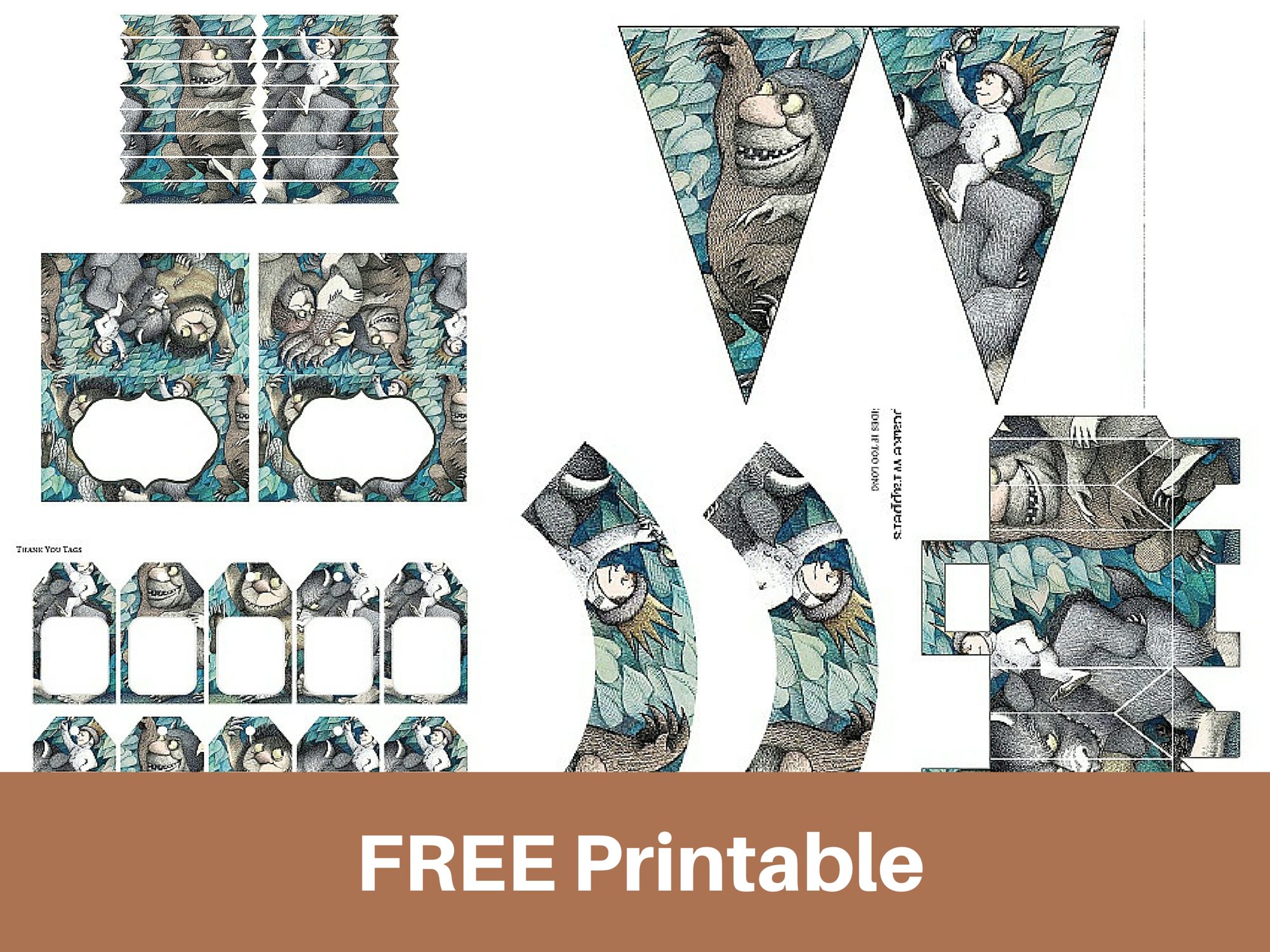 Free Printable "Where The Wild Things Are" - Magical Printable within Where The Wild Things Are Free Printables