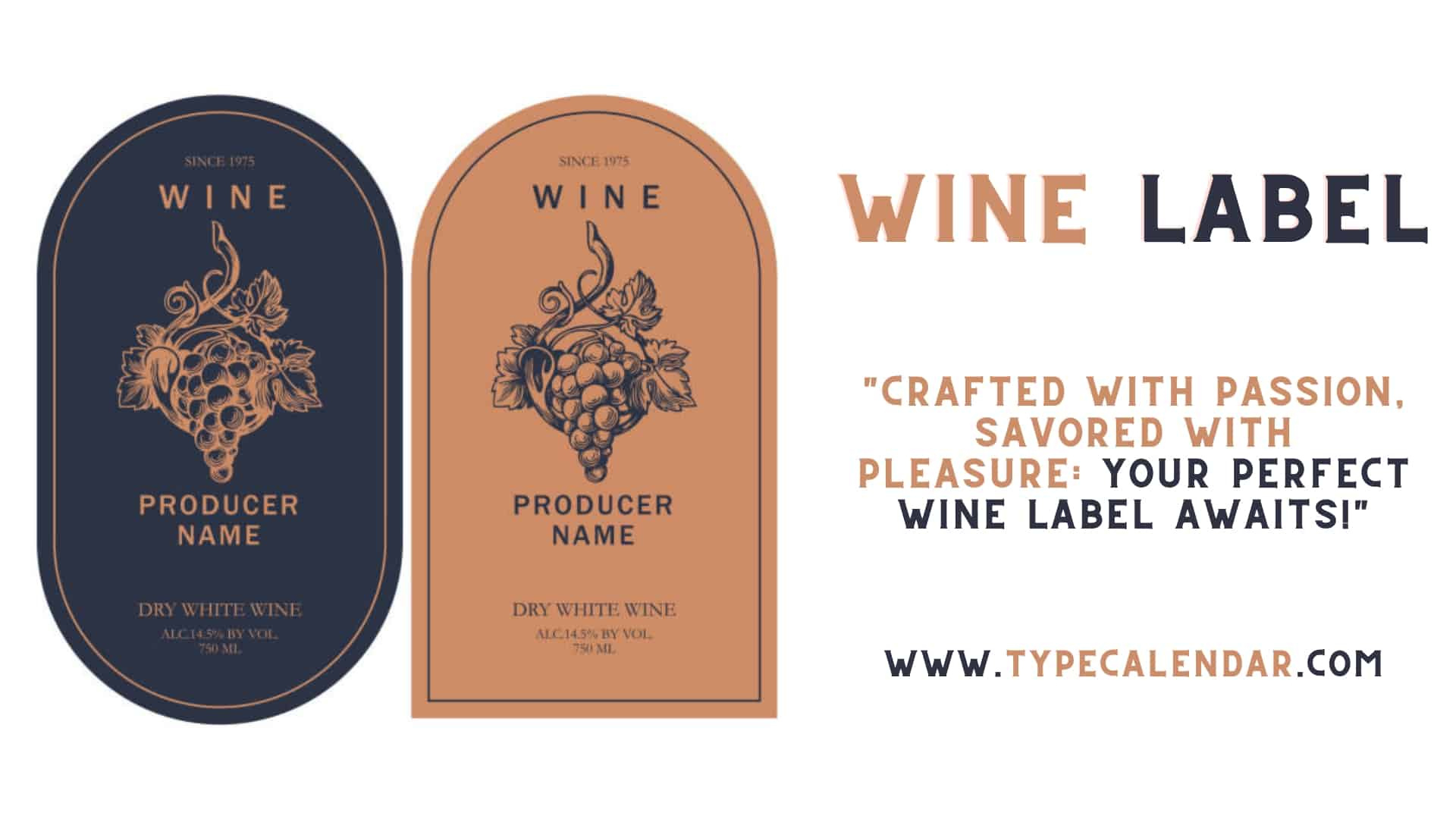 Free Printable Wine Label Templates [Word, Psd] regarding Free Printable Wine Labels