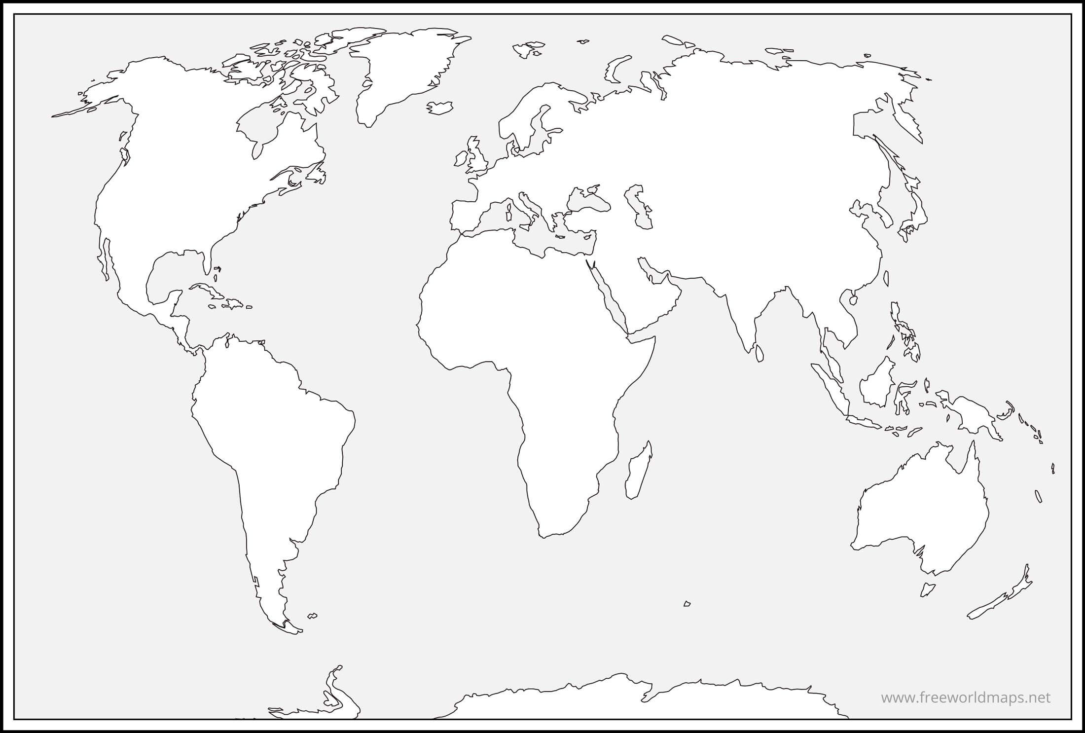 Free Printable World Maps regarding Free Printable Maps