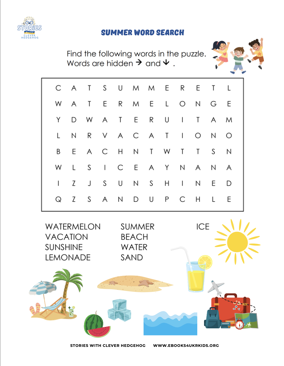 Free Printables For Kids - Stories With Clever Hedgehog inside Free Printable Activities