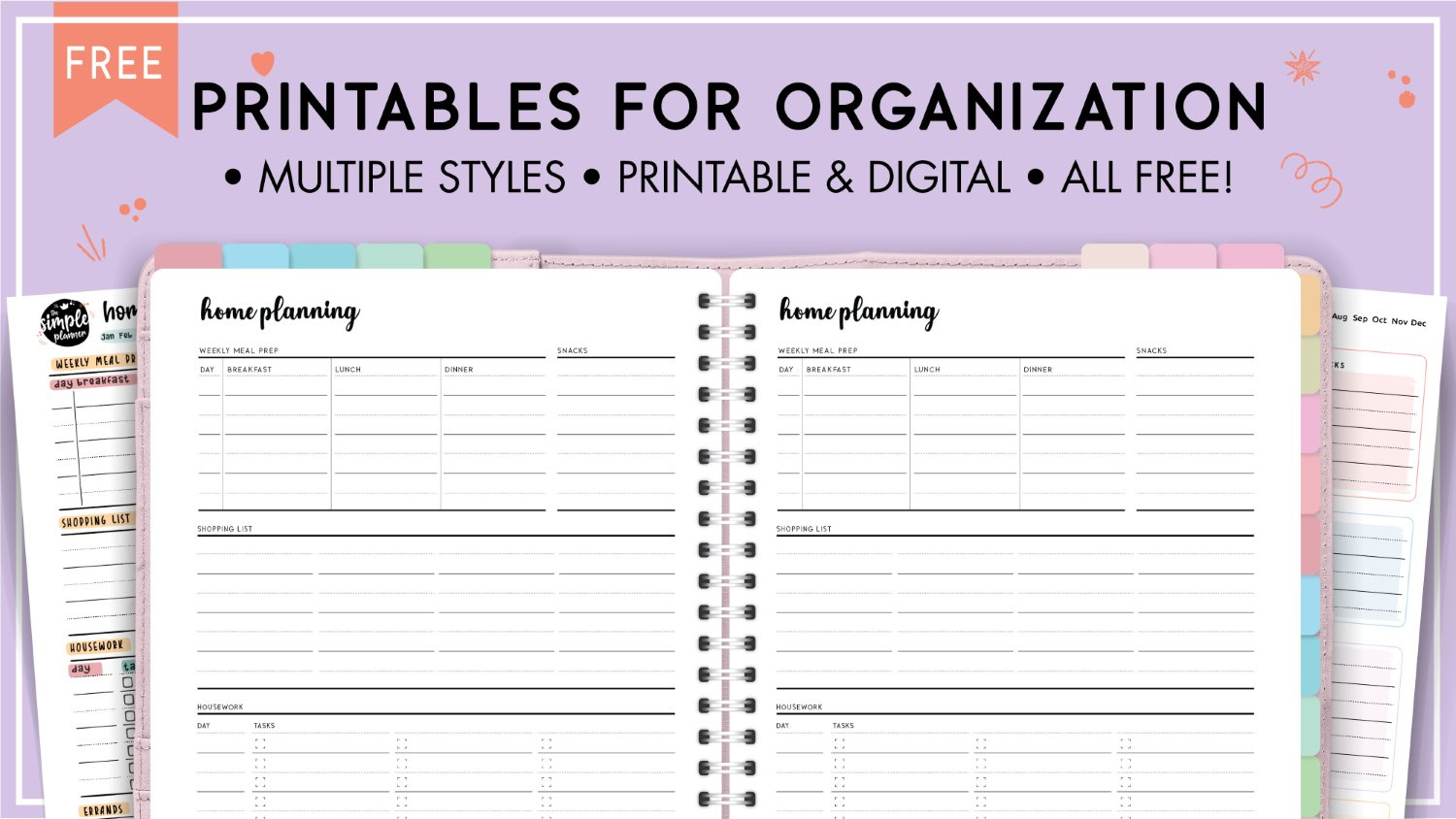 Free Printables Organization Friendly - Your Home Made Easy with Free Printables Organization