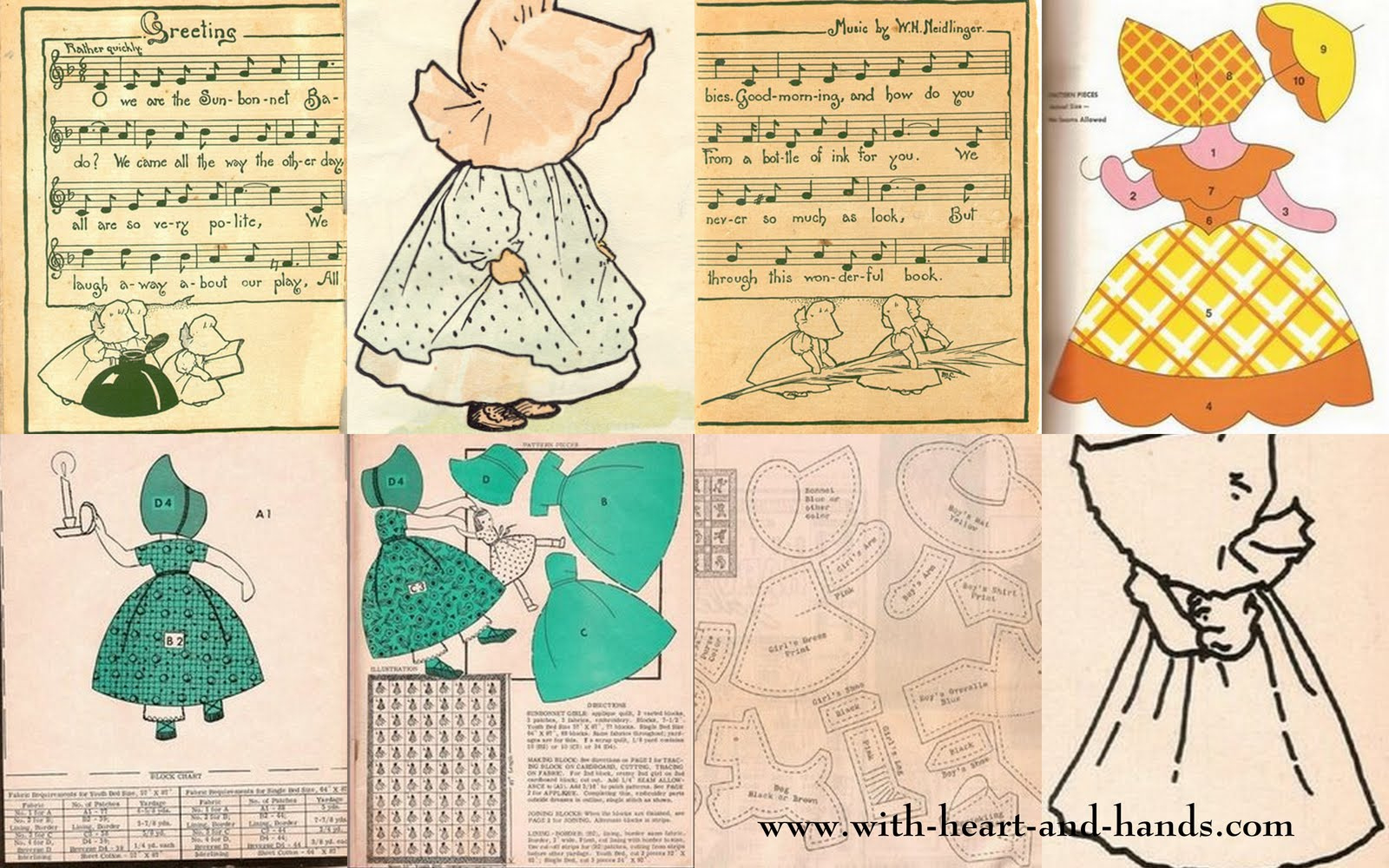 Free Quilt, Craft And Sewing Patterns: Links And Tutorials *With for Free Printable Dutch Girl Quilt Pattern