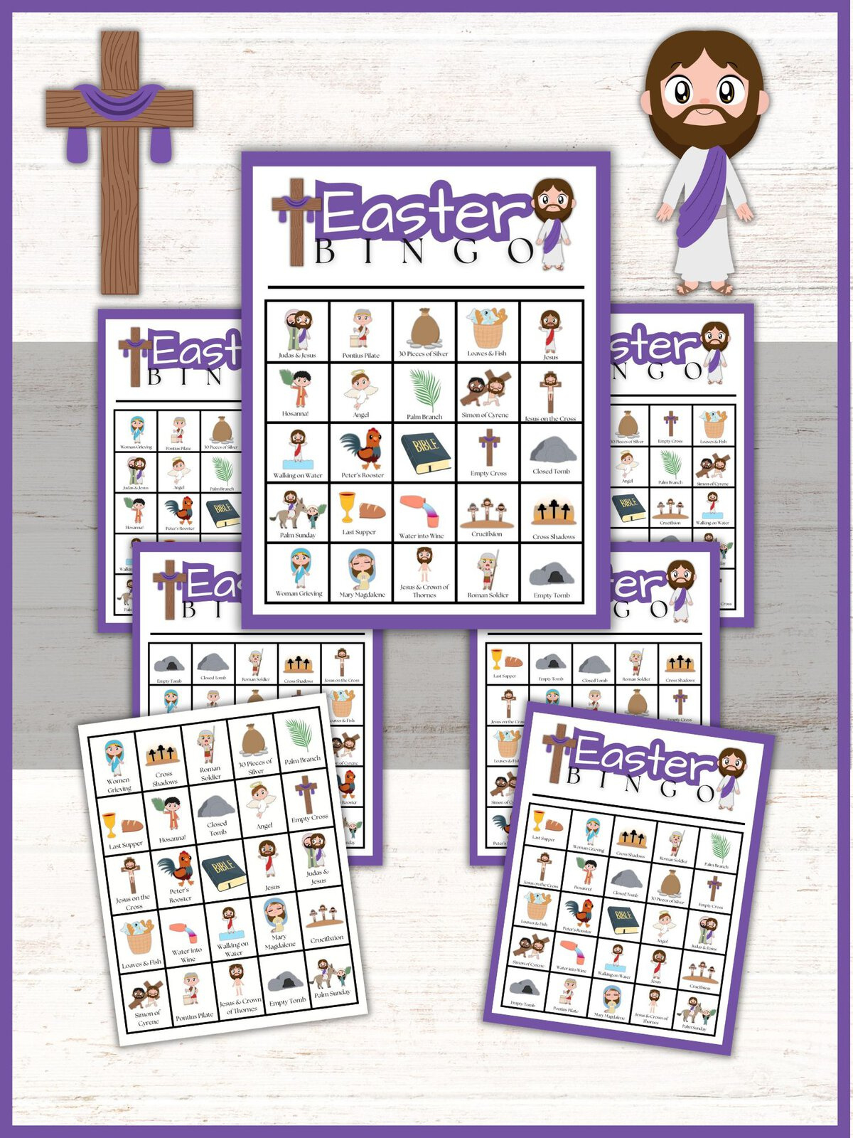 Free Religious Easter Bingo Printable! | Healing Home inside Free Printable Religious Easter Bingo Cards