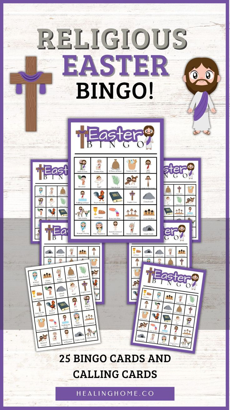 Free Religious Easter Bingo Printable! throughout Free Printable Religious Easter Bingo Cards