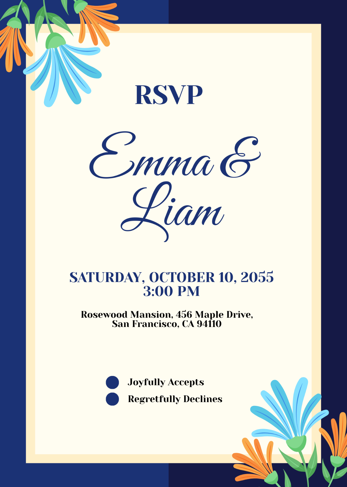 Free Rsvp Card Invitation Templates, Editable And Printable pertaining to Free Printable Rsvp