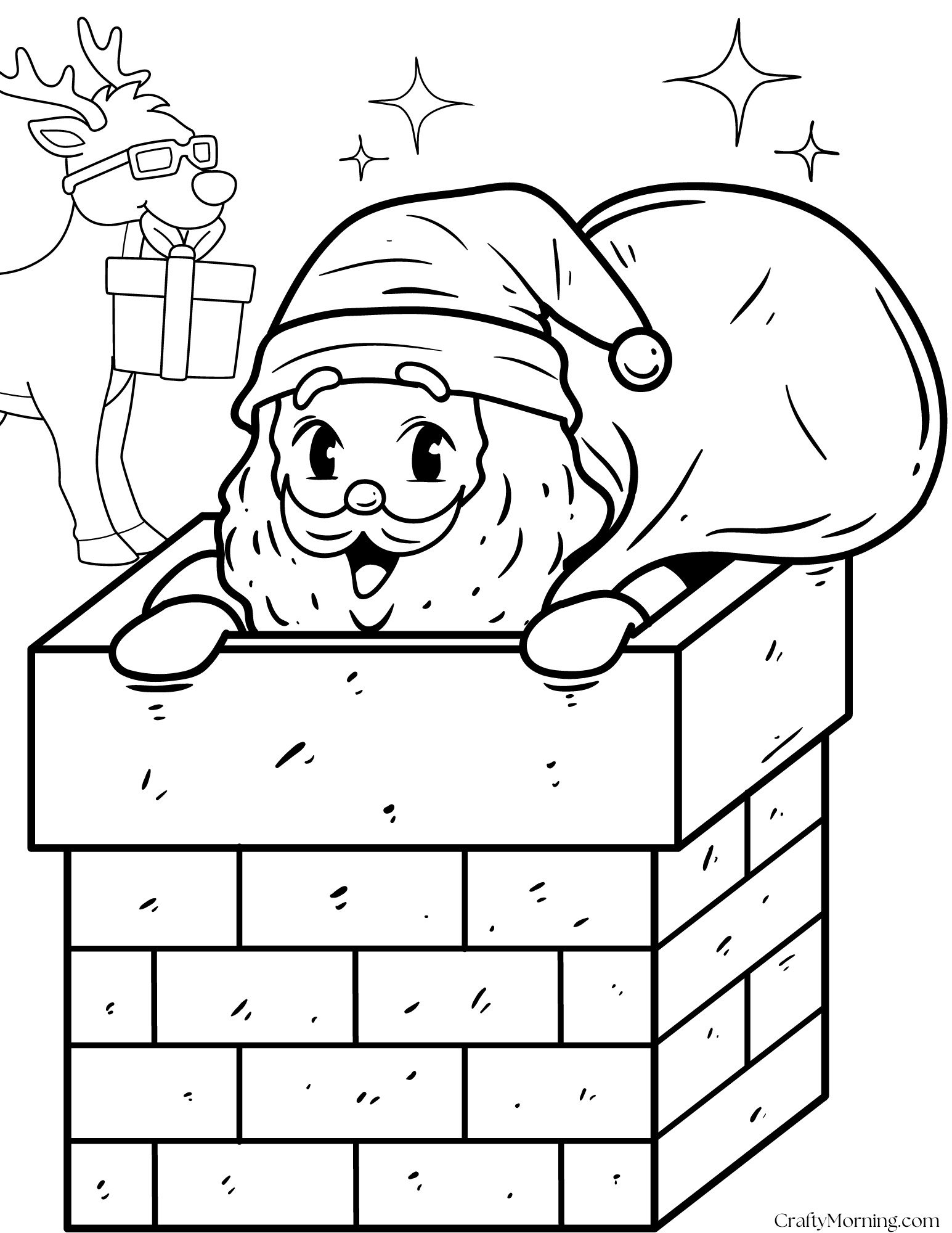 Free Santa Coloring Pages To Print - Crafty Morning pertaining to Santa Coloring Pages Printable Free