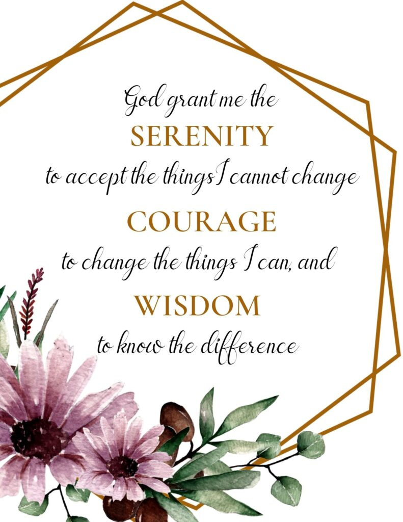 Free Serenity Prayer Printables - Worksheets Library within Free Printable Serenity Prayer