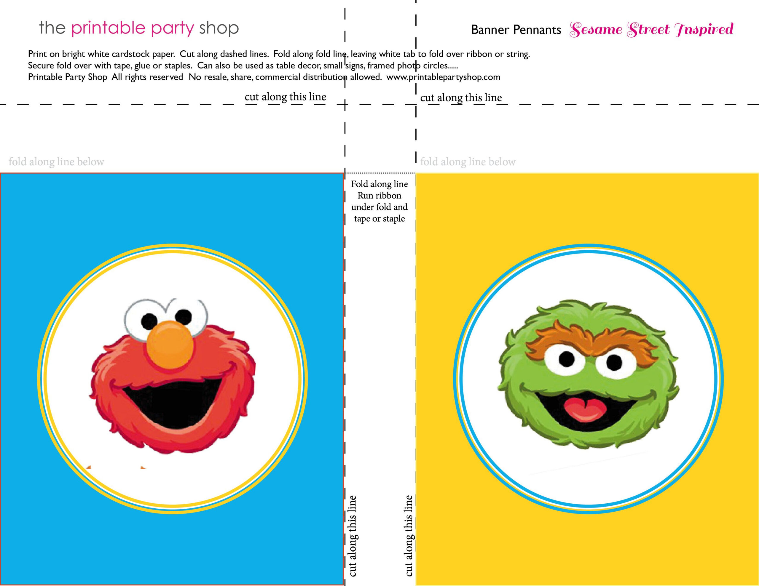 Free Sesame Street Printables - Printable Party Favors with regard to Free Sesame Street Printables