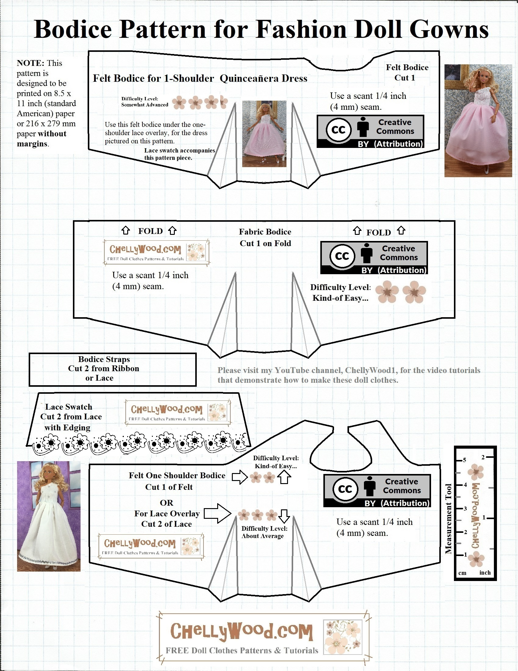 Free #Sewing Pattern For Barbie #Dolls' #Diy Shirt @ Chellywood with regard to Easy Barbie Clothes Patterns Free Printable