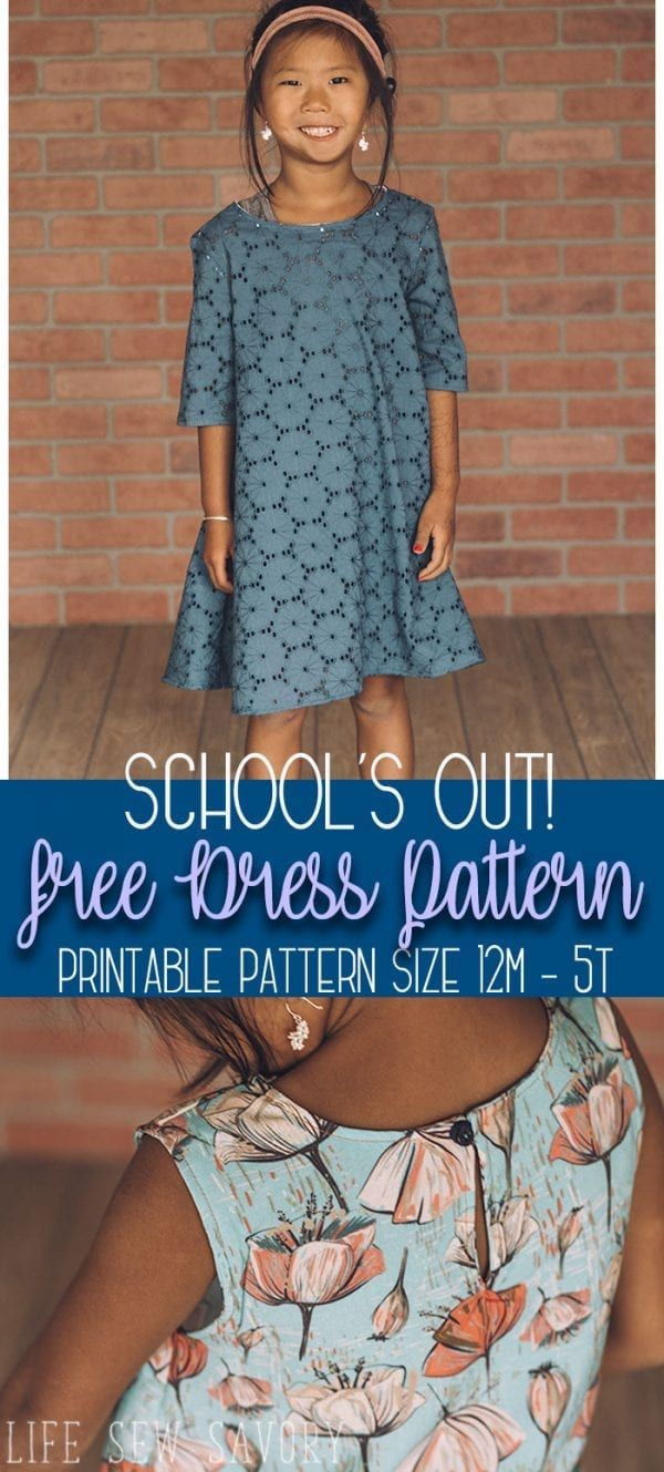 Free Sewing Pattern: Girls A-Line Dress Or Top (Sewing | Craftgossip) intended for Free Printable Sewing Patterns For Kids