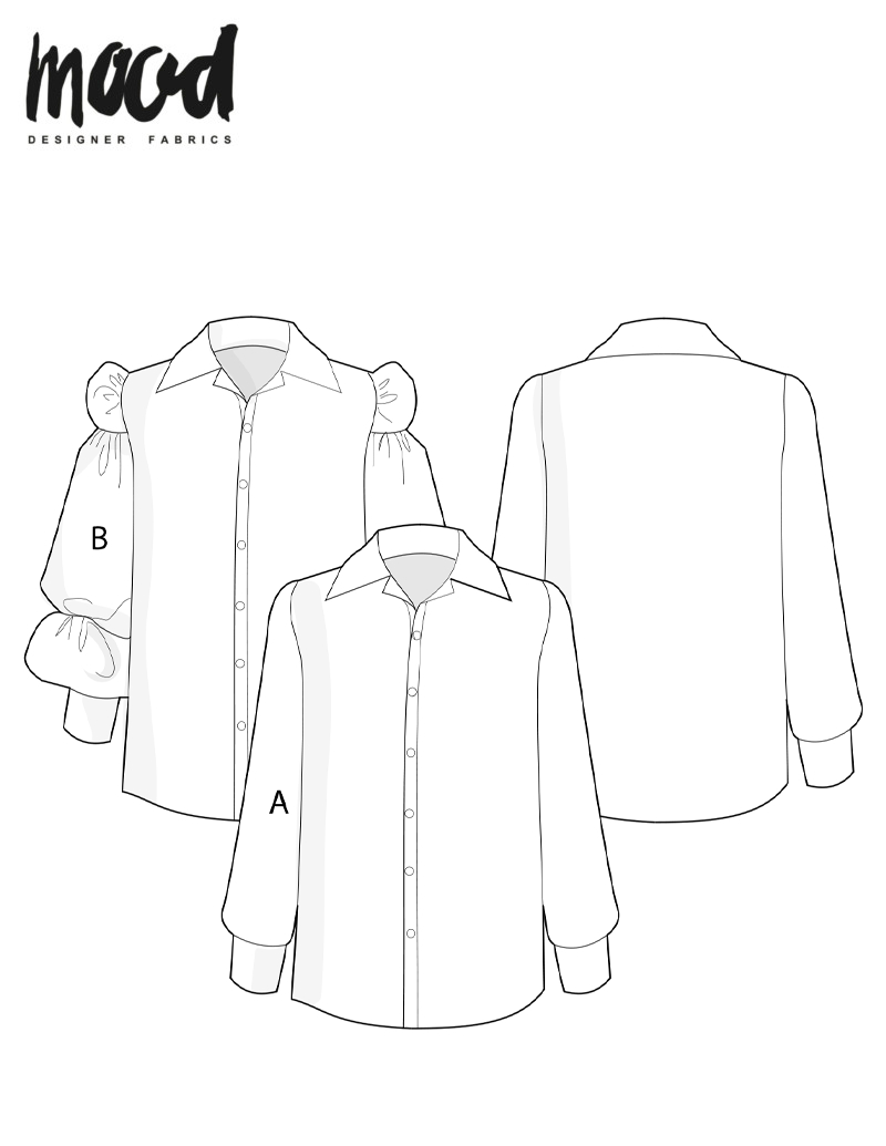 Free Sewing Patterns | Download Patterns | Mood Fabrics inside Free Printable Blouse Sewing Patterns