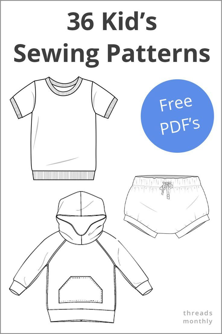 Free Sewing Patterns For Children | Printable Pdf Clothes | Sewing regarding Free Printable Sewing Patterns For Kids