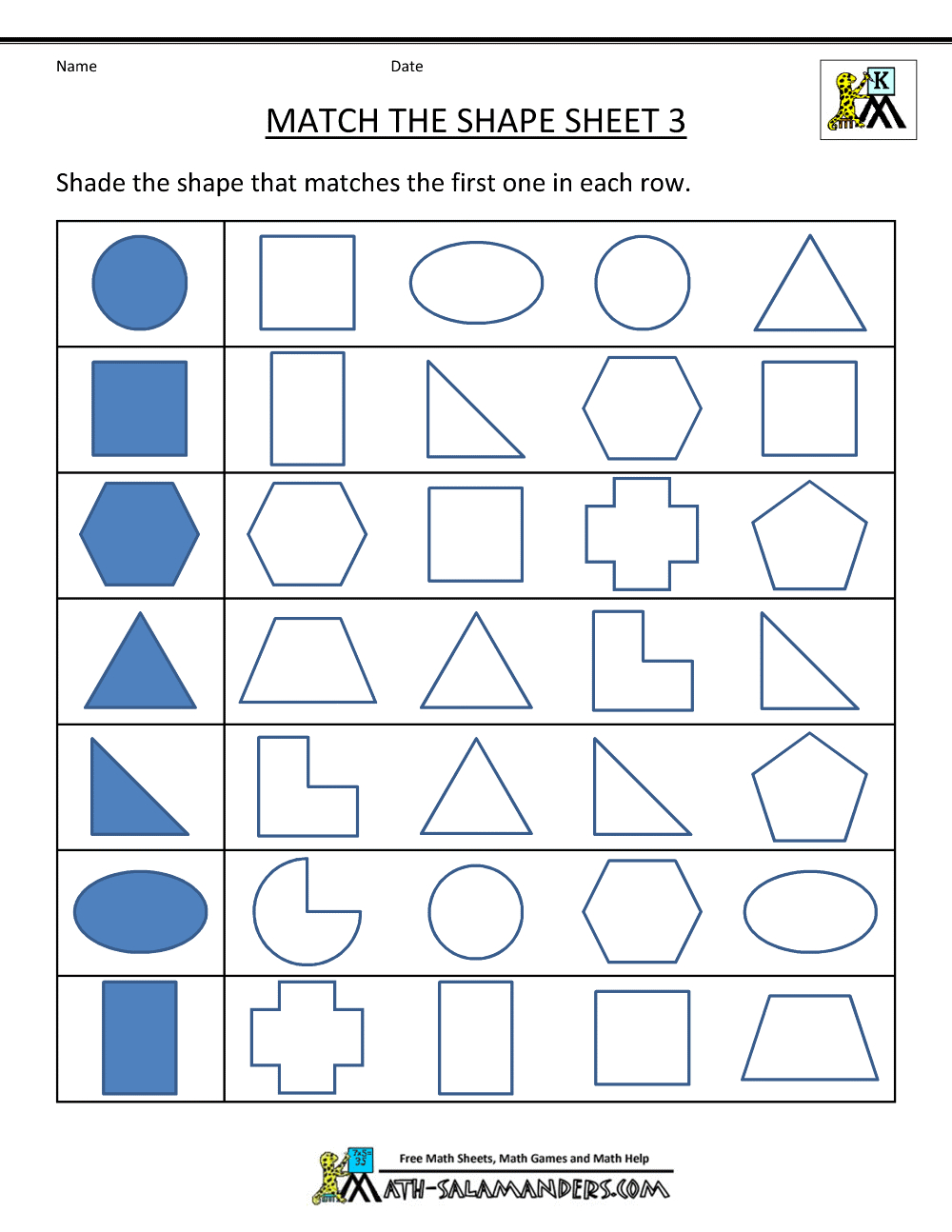 Free Shape Worksheets Kindergarten - Worksheets Library in Free Printable Shapes Worksheets For Kindergarten