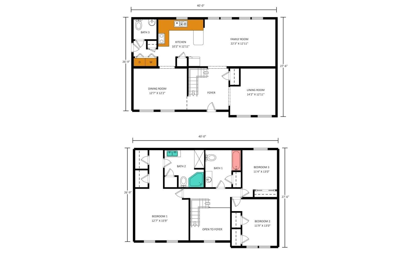 Free Simple Two-Story House Plans pertaining to Free Printable Small House Plans