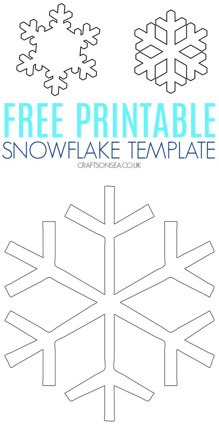 Free Snowflake Template regarding Snowflake Template Free Printable