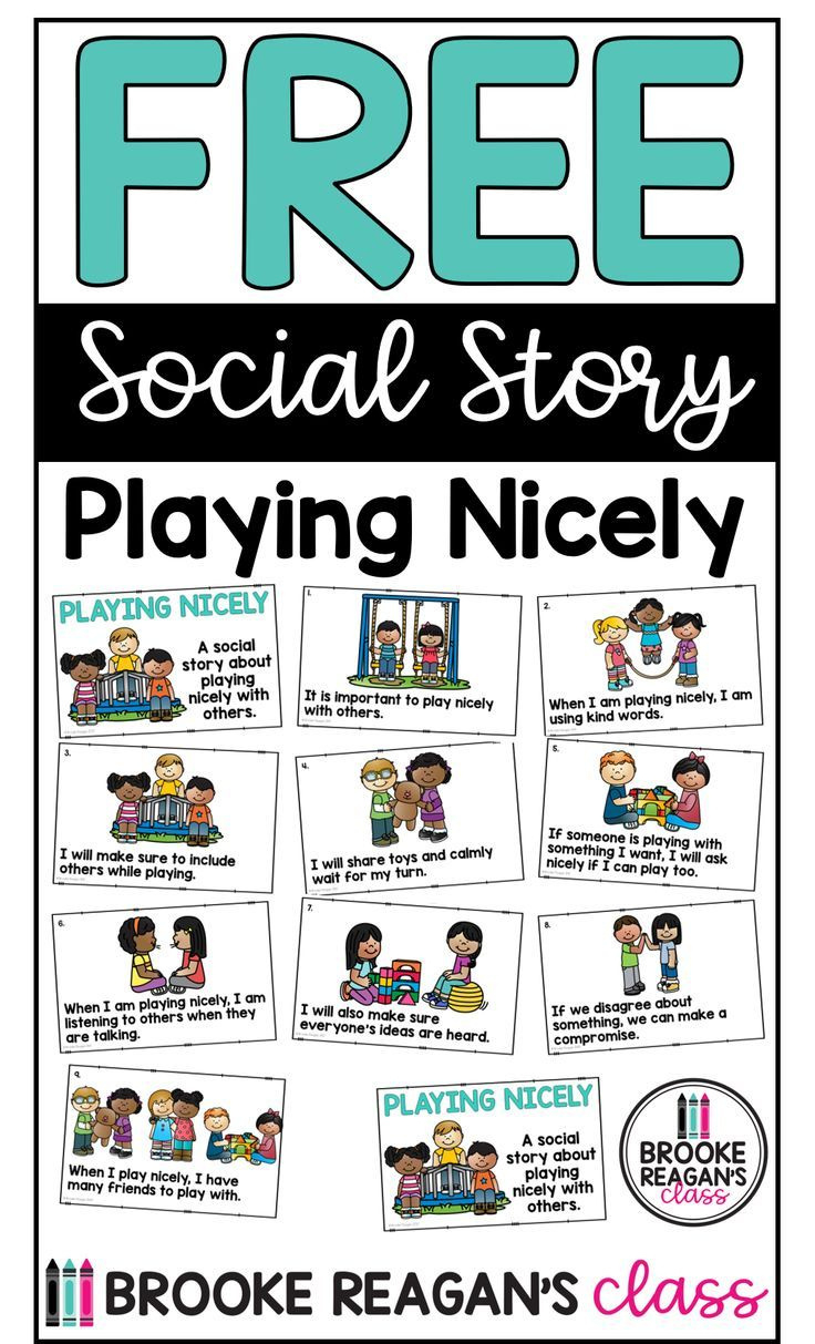 Free Social Story: Playing Nicely In 2021 | Social Stories, Social with regard to Free Printable Social Skills Stories For Children