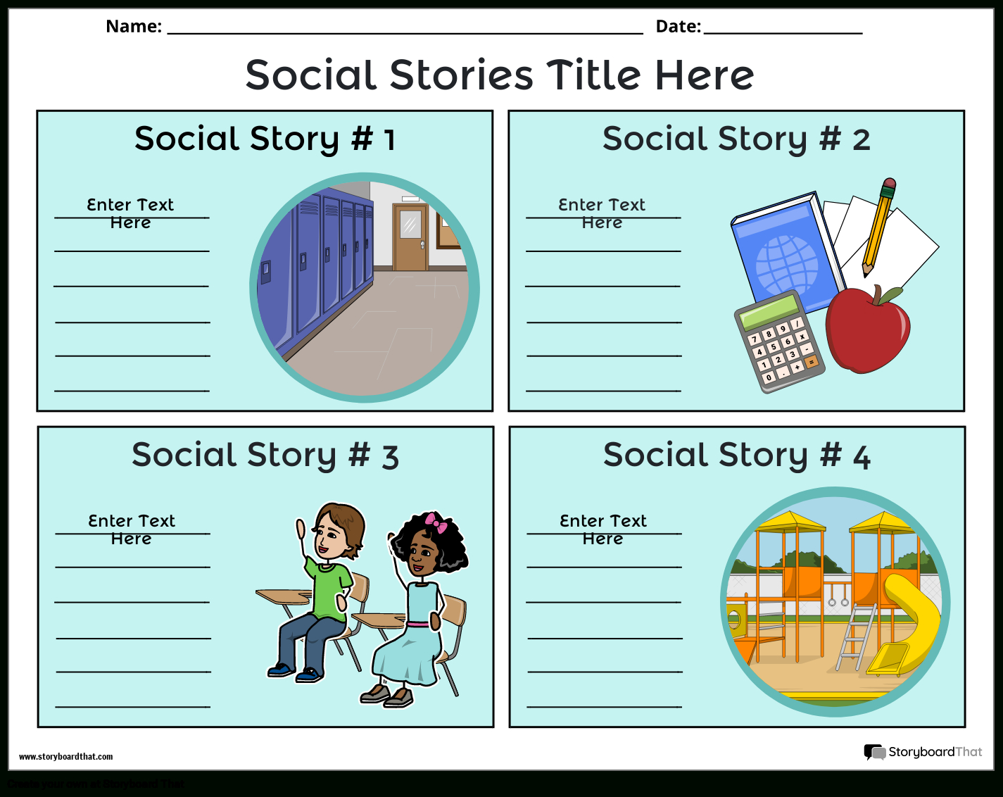 Free Social Story Templates: Create & Customize Easily throughout Free Printable Social Stories Worksheets