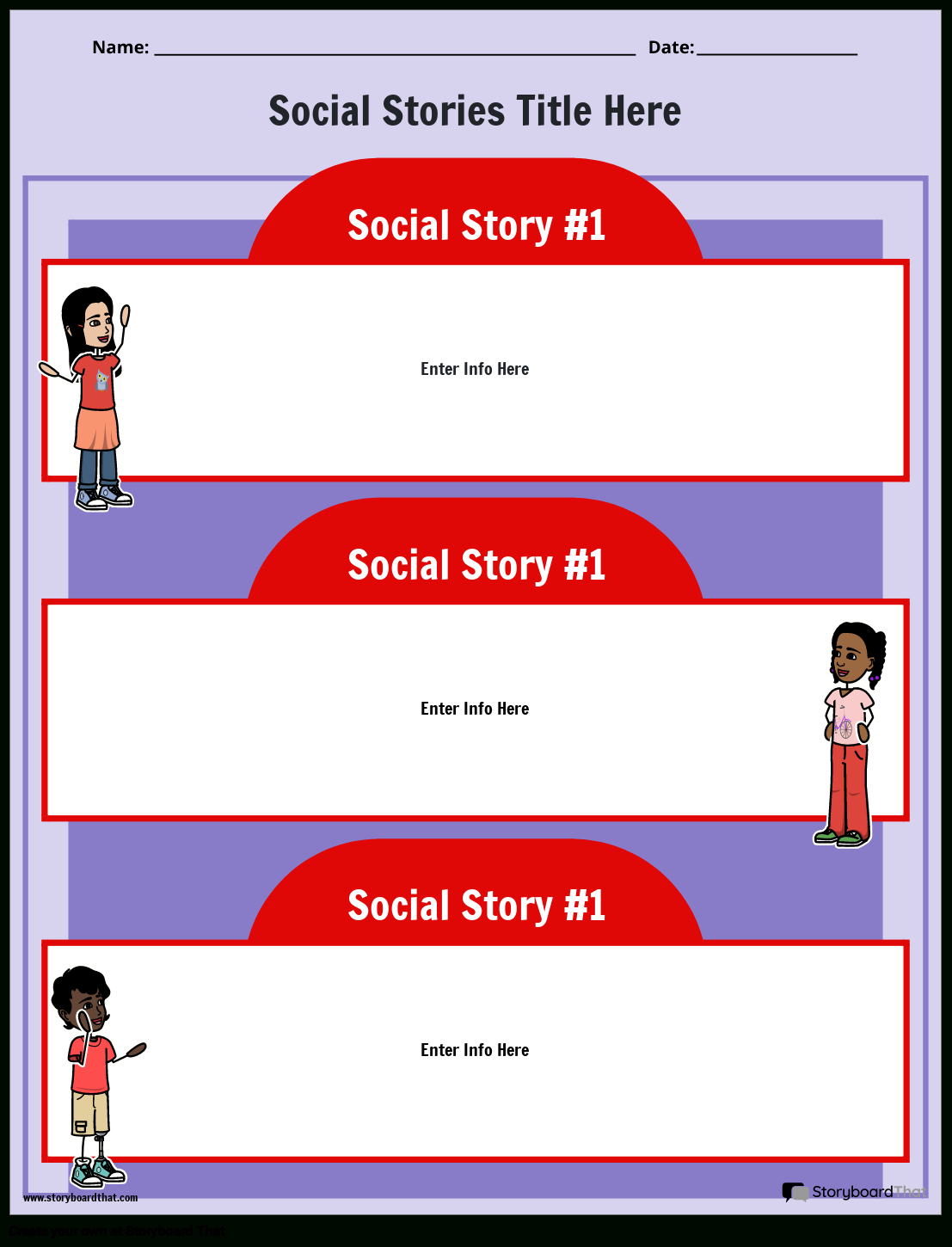 Free Social Story Templates: Create & Customize Easily with Free Printable Social Story Template