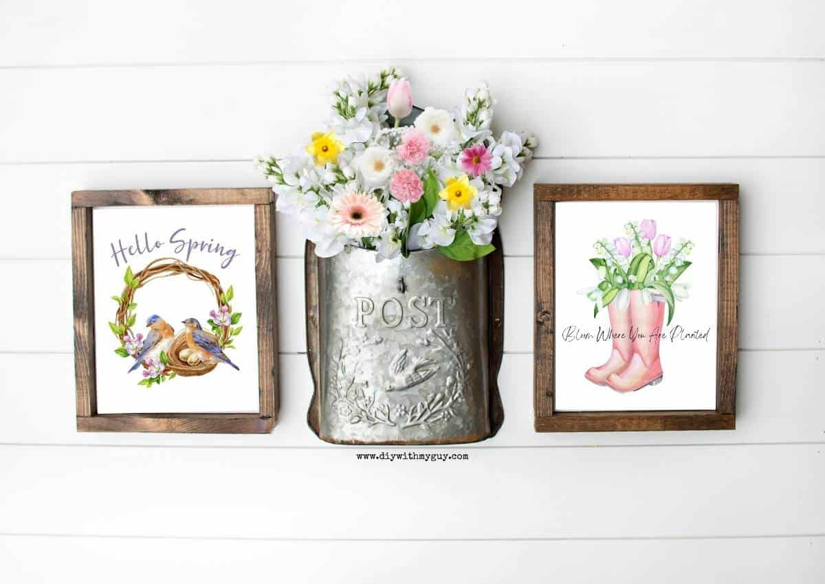 Free Spring Printables To Easily Decorate For Spring - Diy With My Guy with regard to Free Printable Spring Decorations