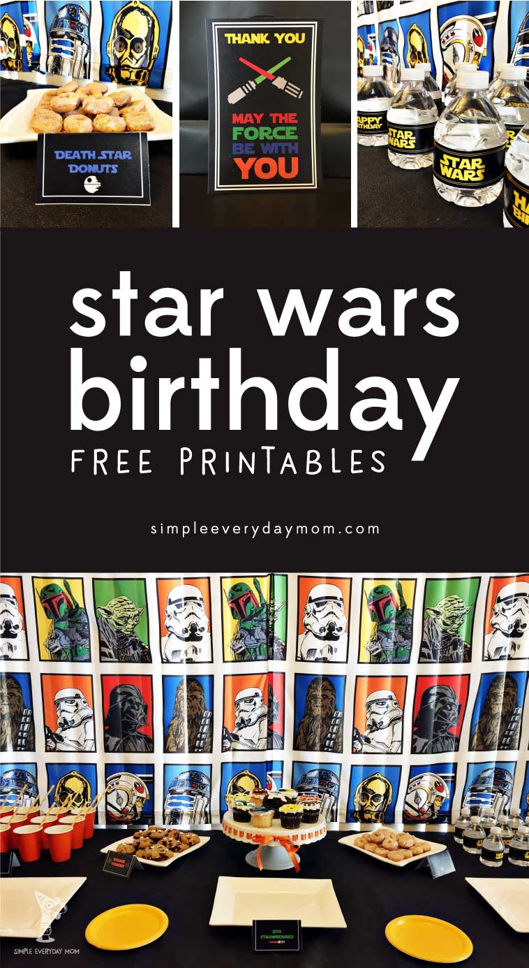 Free Star Wars Party Printables throughout Free Star Wars Party Printables