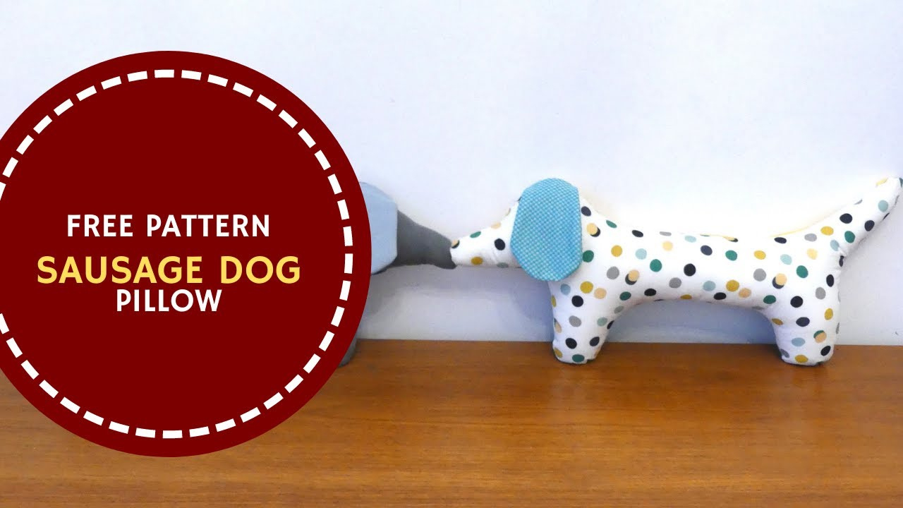Free Stuffed Animal Pattern: Sausage Dog inside Free Printable Dachshund Sewing Pattern