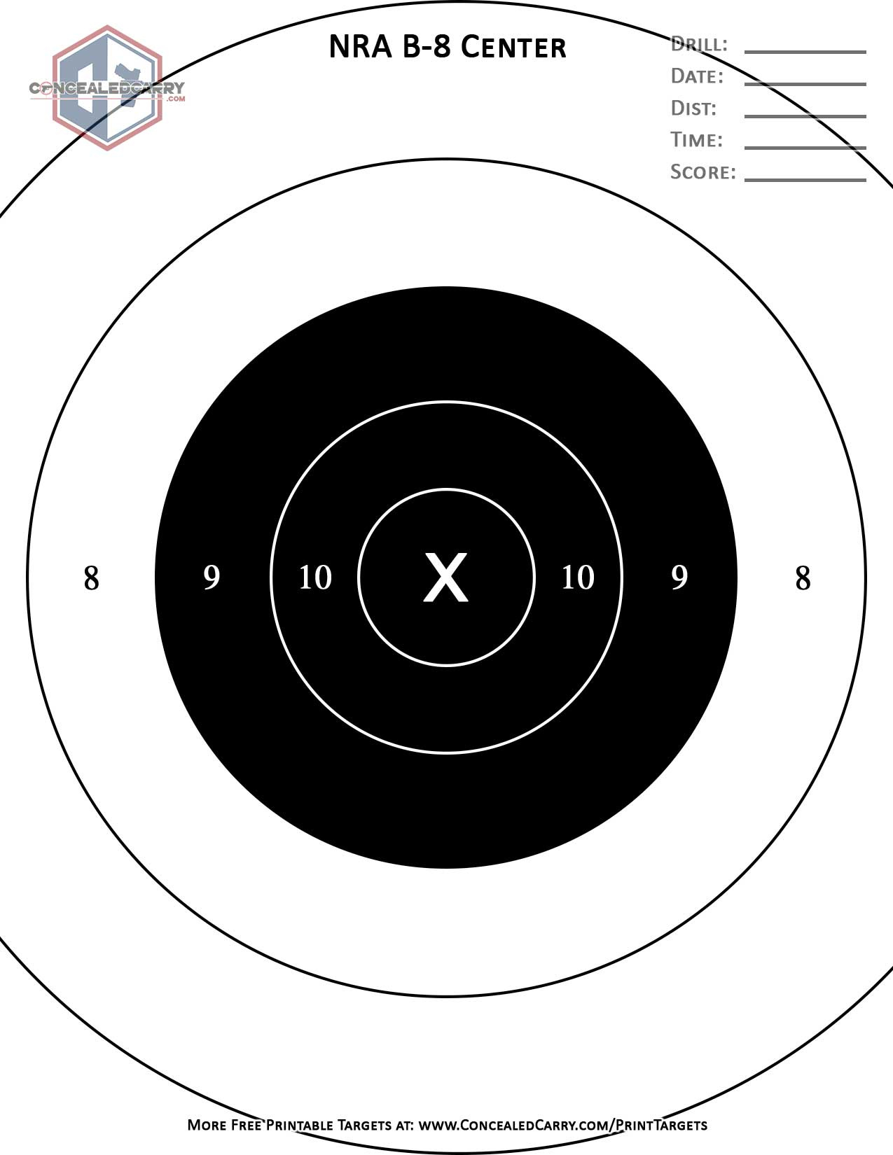 Free Targets And Downloadable Resources with regard to Free Printable Pistol Targets