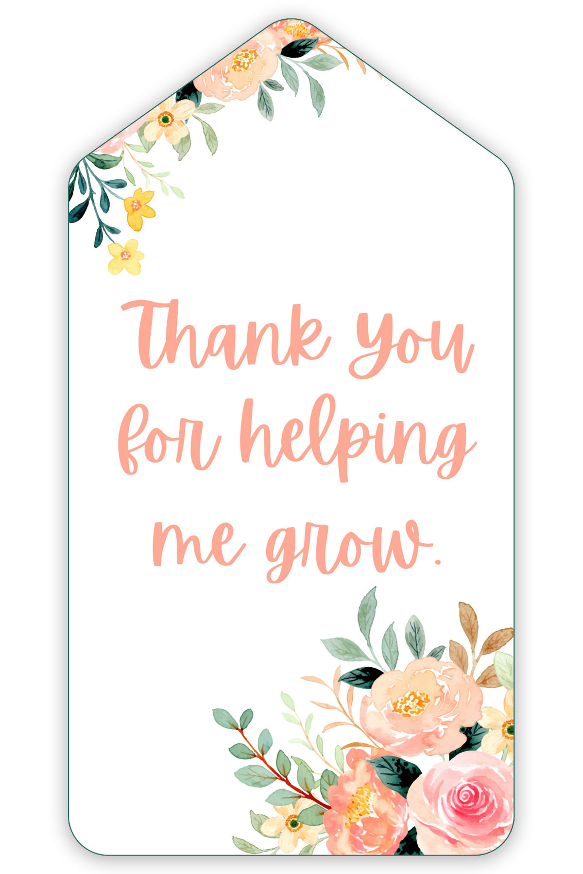 Free Thank You For Helping Me Grow Printable Gift Tags in Thanks For Helping Me Grow Free Printable