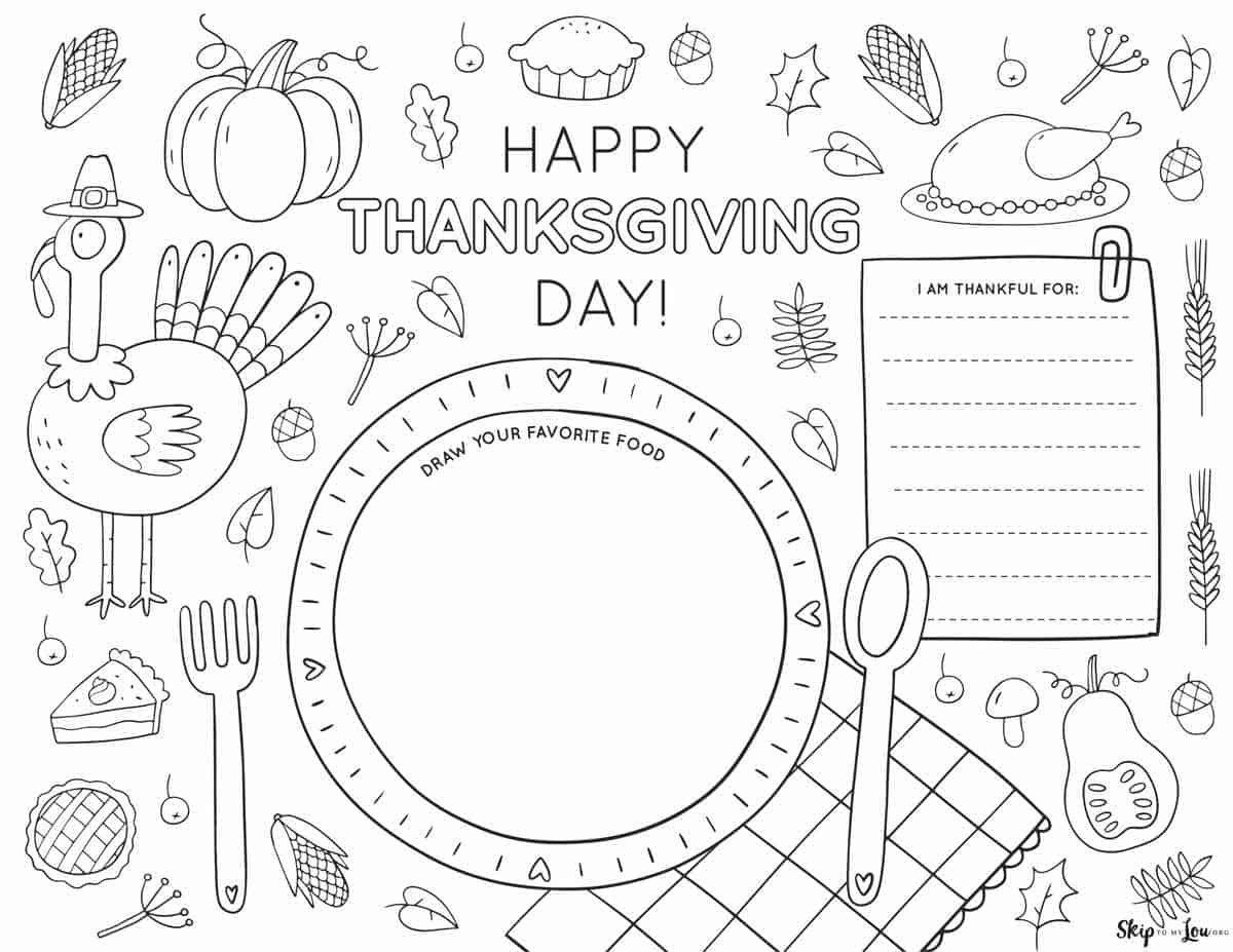 Free Thanksgiving Printables. | Skip To My Lou - Worksheets Library in Free Thanksgiving Printables