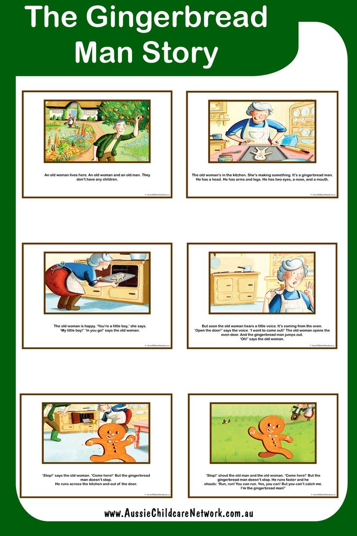 Free The Gingerbread Man Story Posters within Free Printable Version Of The Gingerbread Man Story