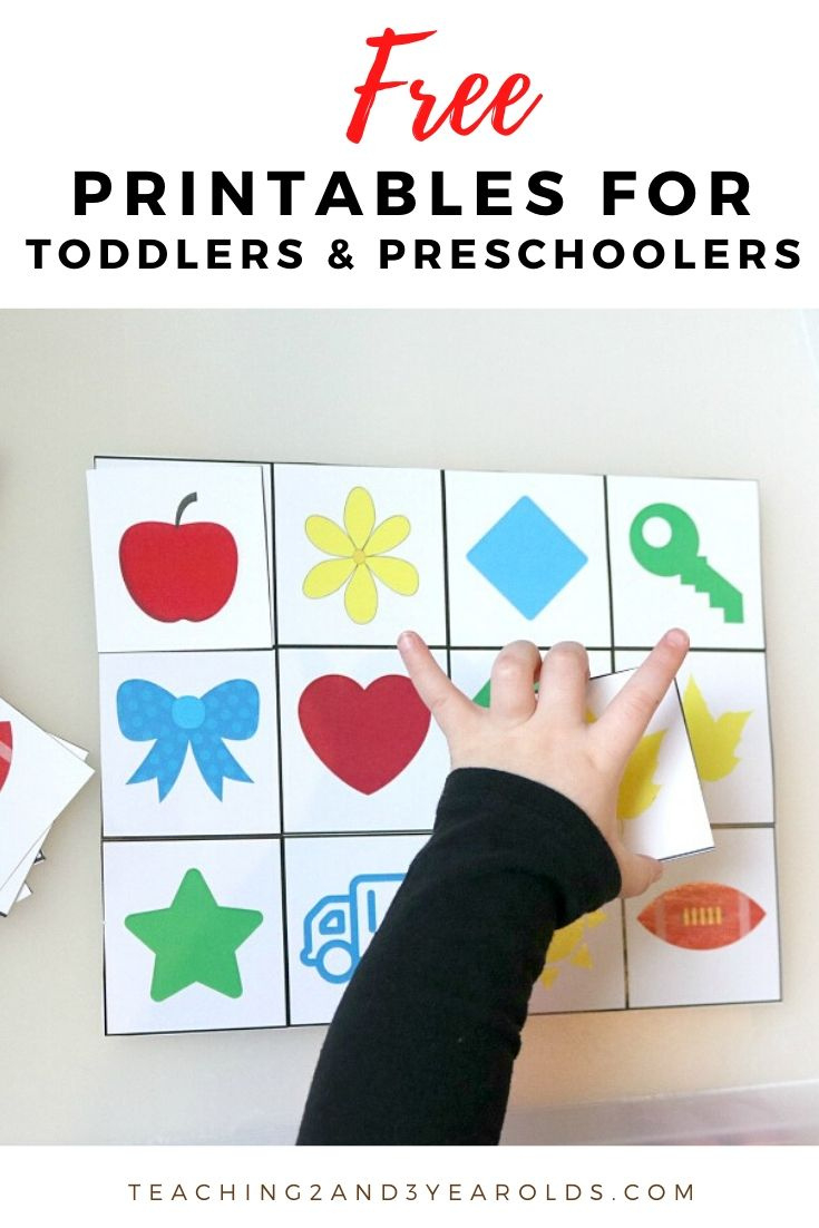 Free Toddler And Preschool Printables intended for Free Preschool Printables For 2 Year Olds
