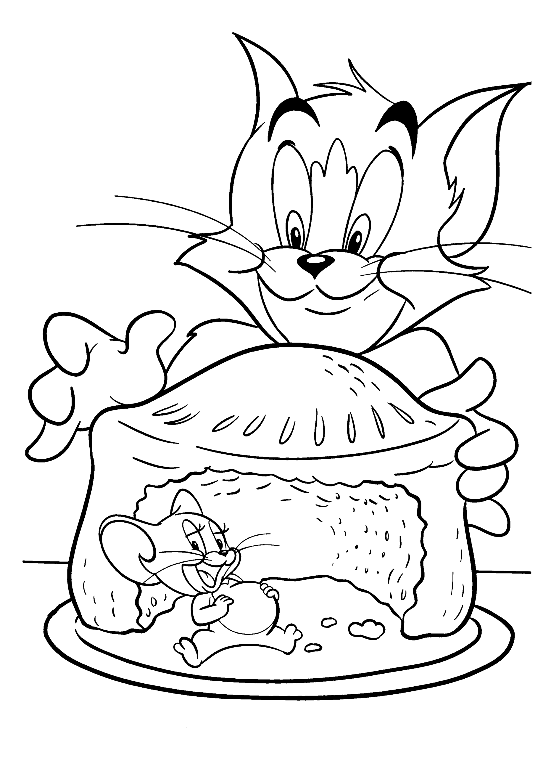 Free Tom And Jerry Coloring Page To Print - Tom And Jerry Coloring with Free Printable Tom And Jerry Coloring Pages