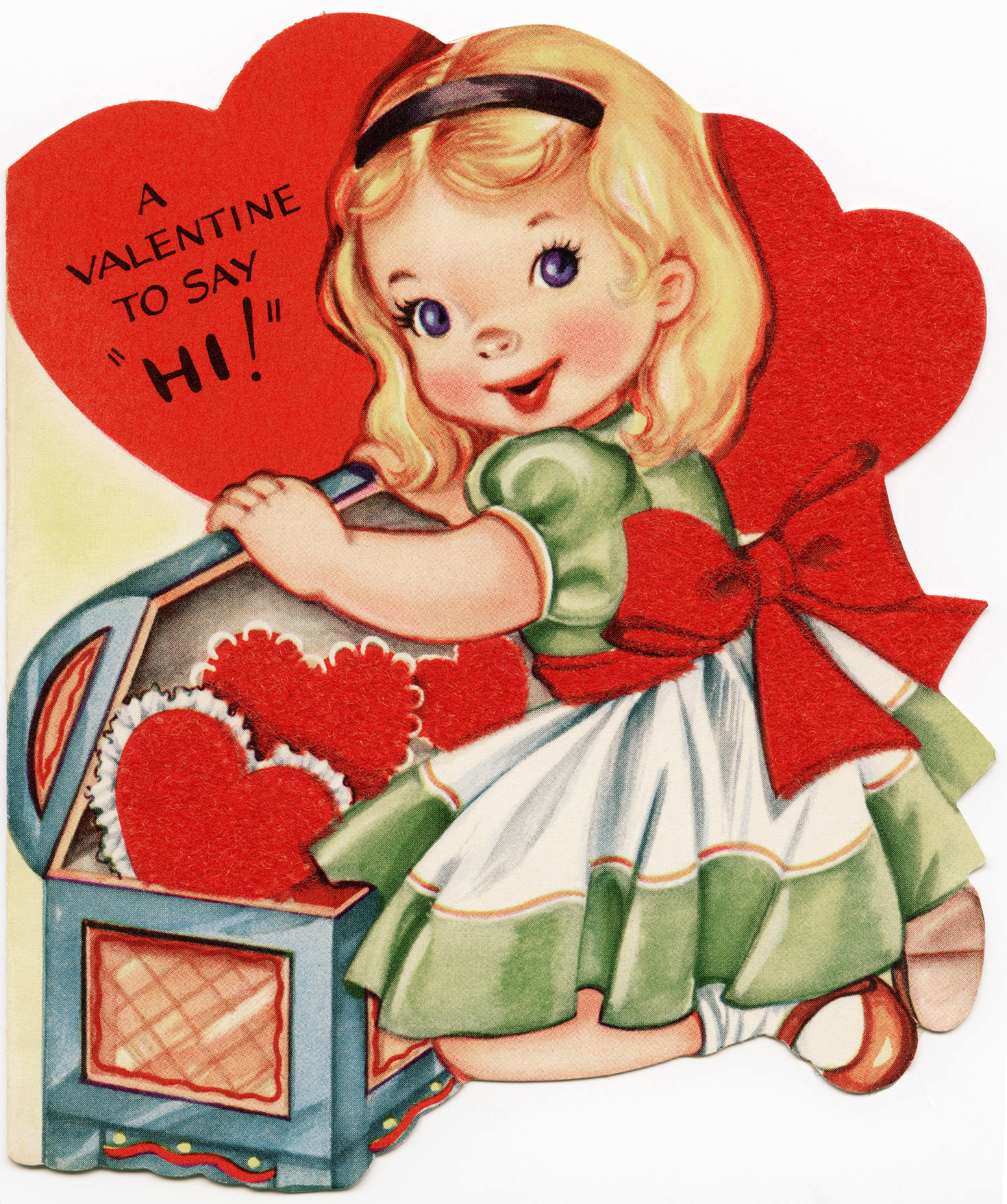 Free Vintage Image ~ A Valentine To Say Hi! - The Old Design Shop with Free Printable Vintage Valentine Clip Art